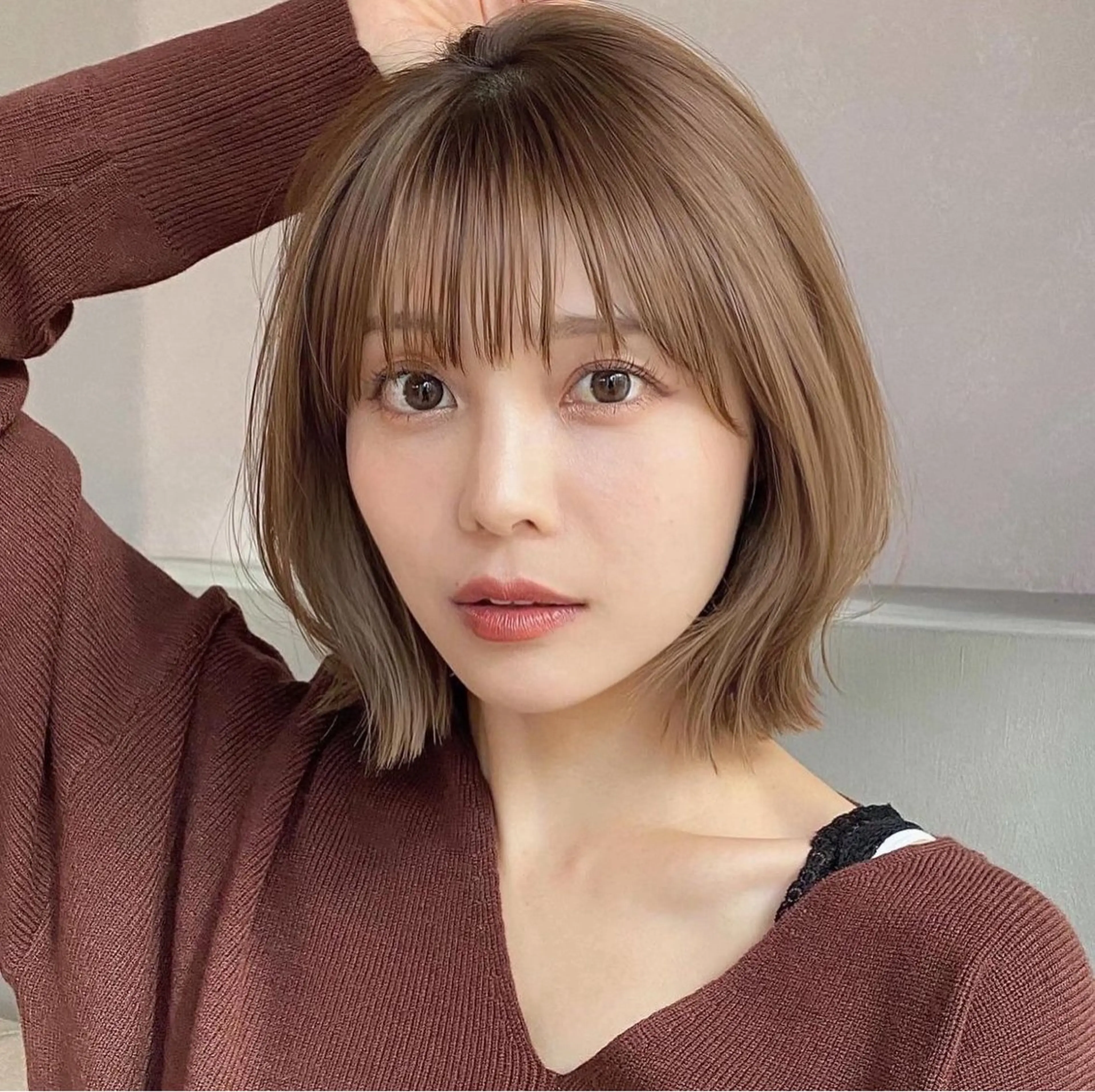 ショート ボブ ミディアムヘア Chifumiのヘアスタイル