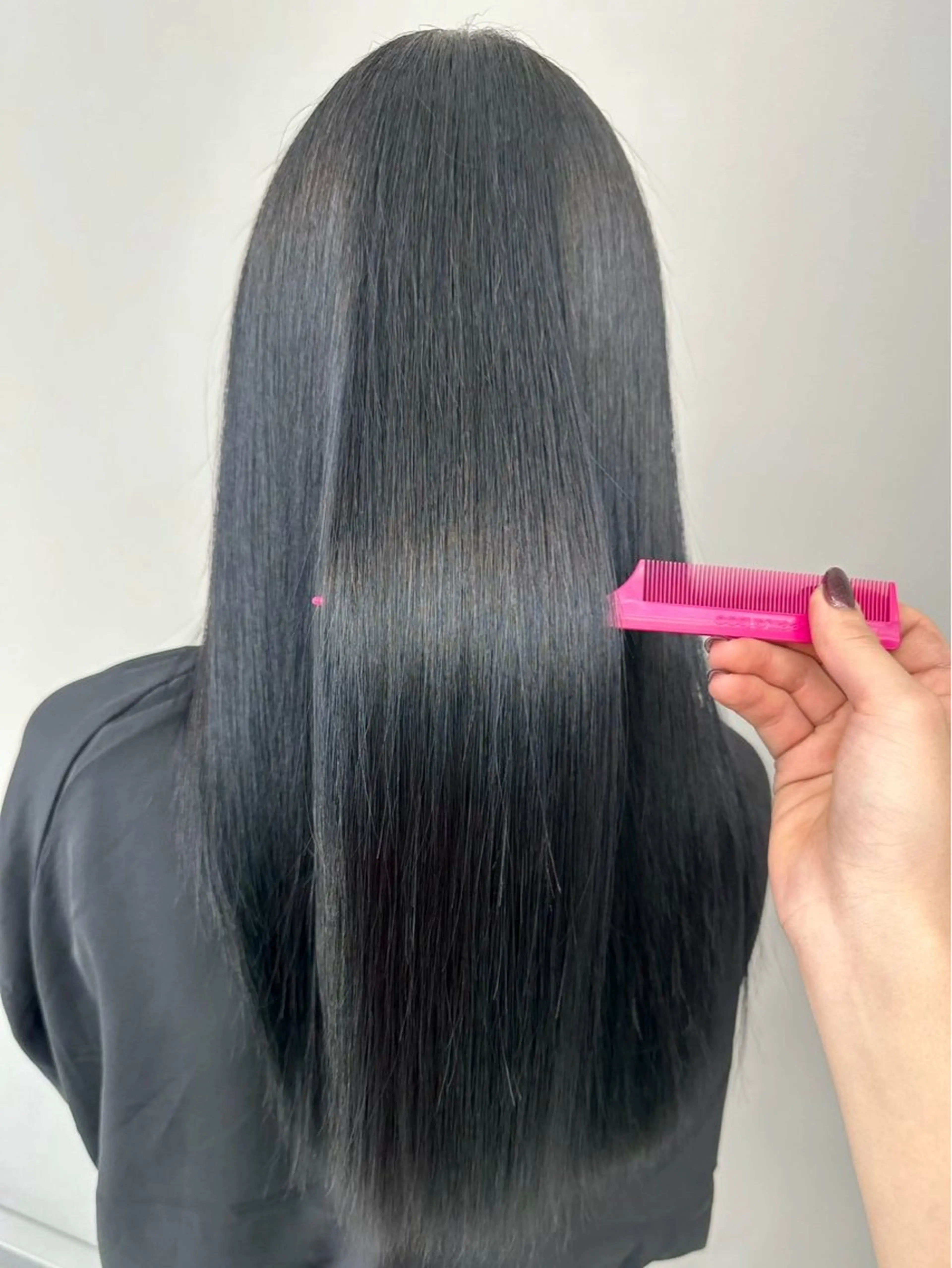 ロング 縮毛矯正 縮毛矯正 中山 達斗のヘアスタイル