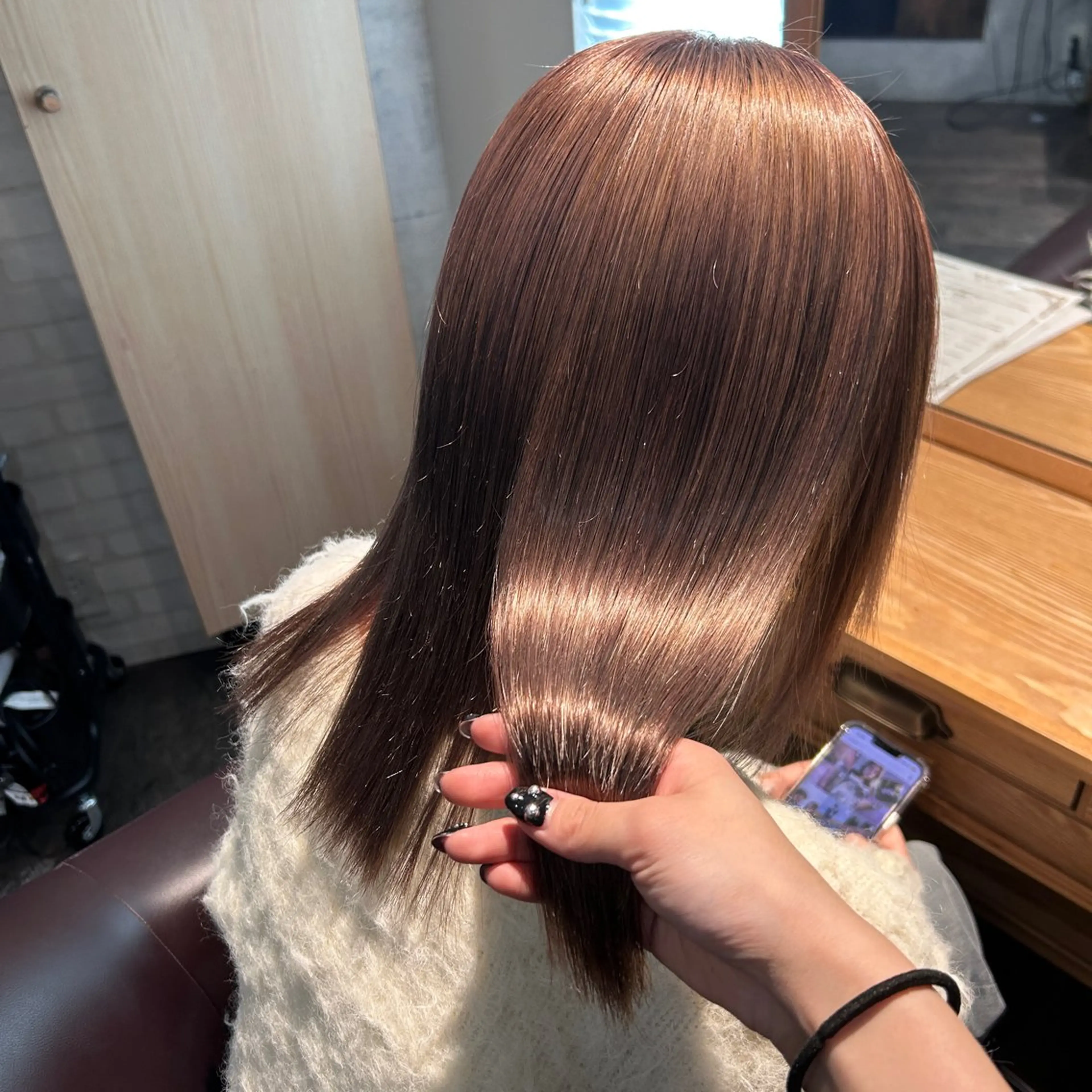 ミディアム カラー ヘアカラー トリートメント ブリーチ/アレンジ/ 19歳/新宿/アリルのヘアスタイル