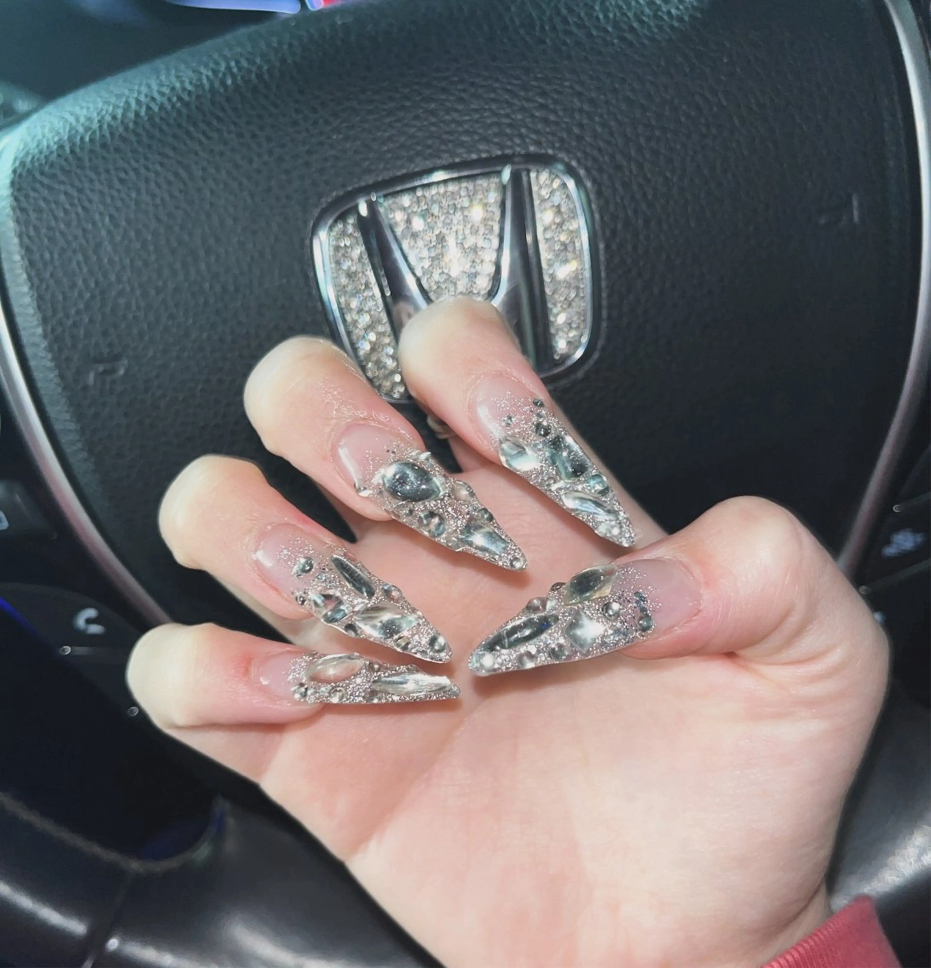 ネイル フラッシュネイル グラデーション ラメ(グリッター) マグネットネイル ツイードネイル ハンドネイル nail.salon .Reversalのネイルデザイン