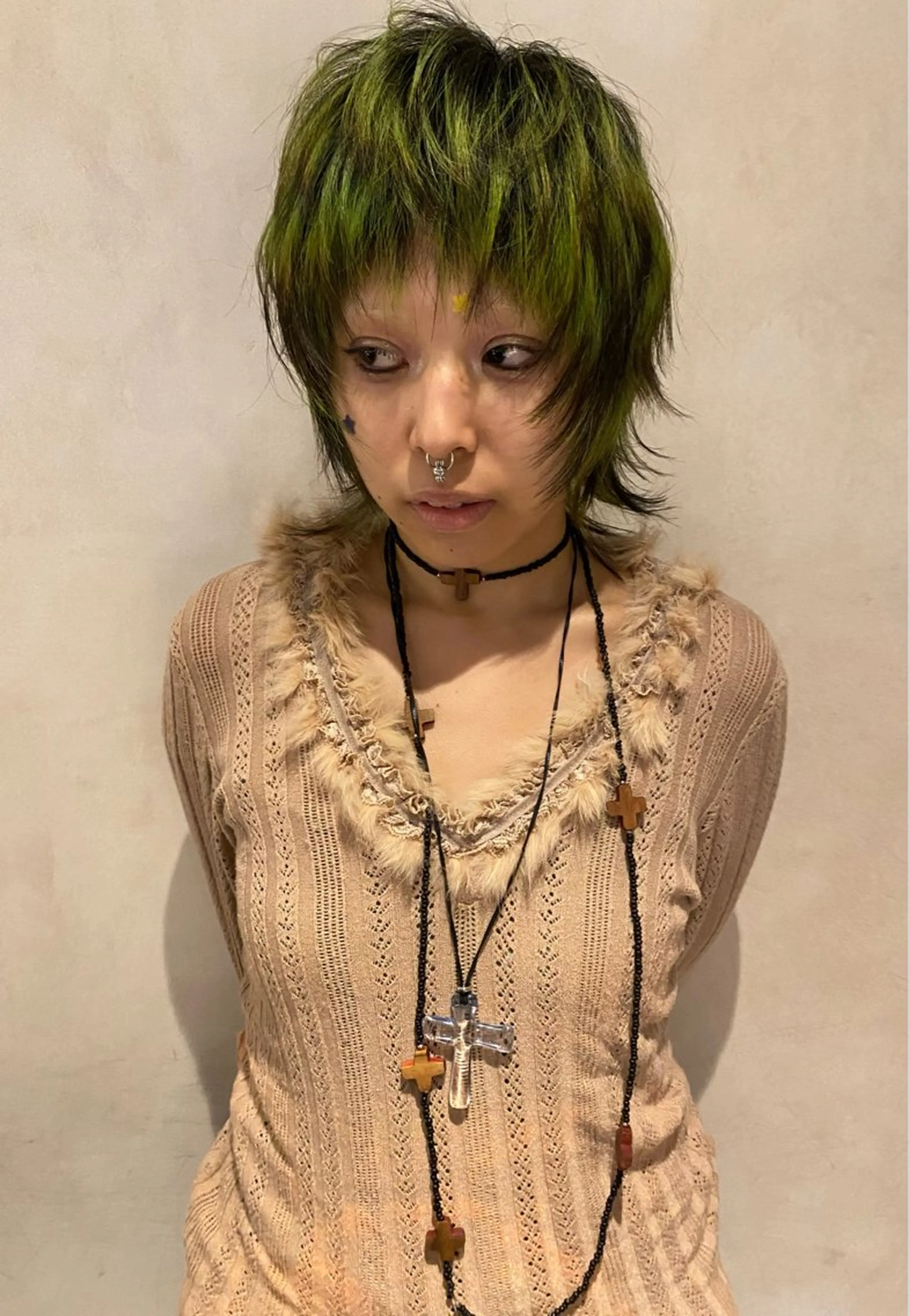 ショート カラー ブリーチ デザインカラー ヘアカラー ニュアンス/透明感 /似合わせ綾人🌈のヘアスタイル