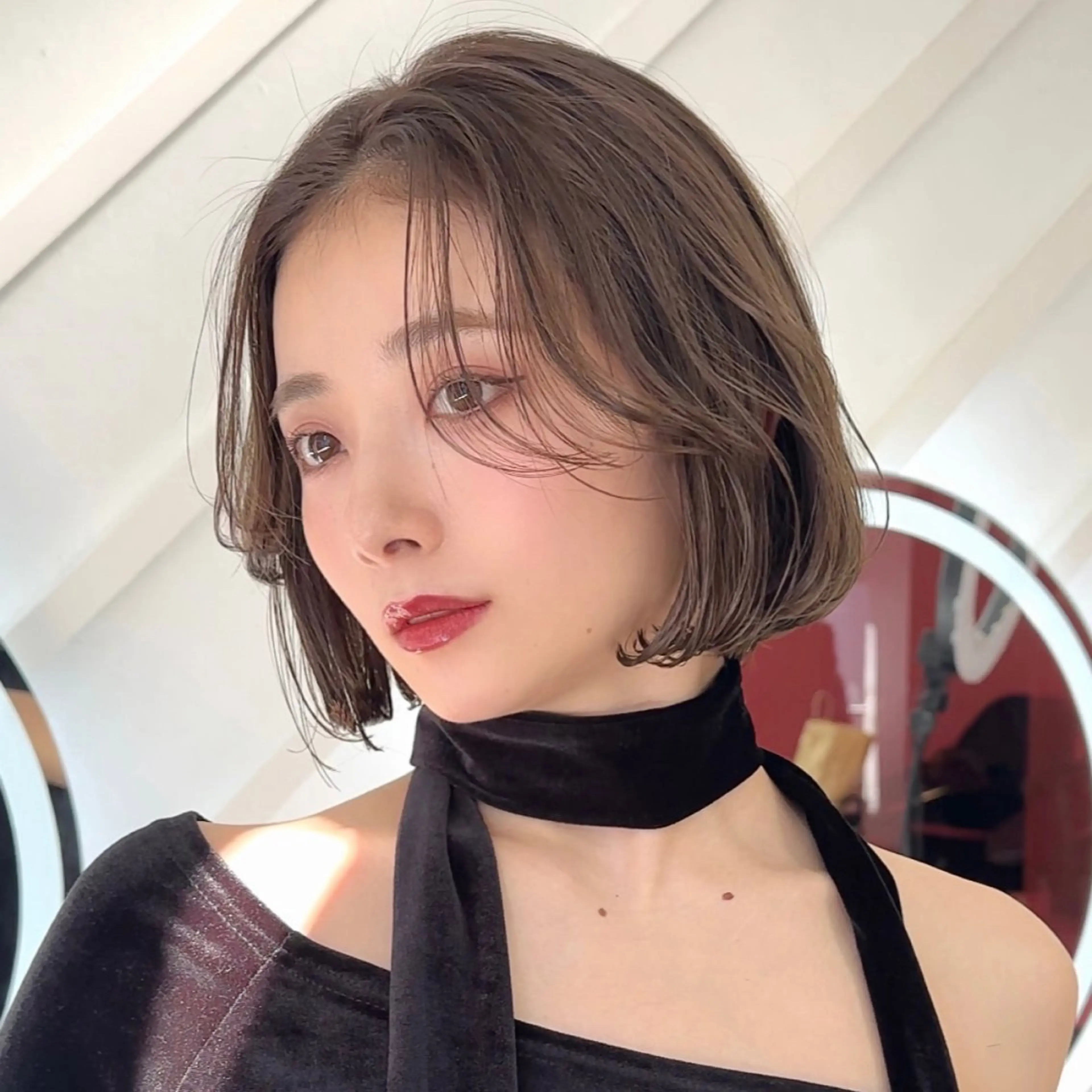 ショート カット ヘアカラー トリートメント 原宿/ボブ/髪質 改善/レイヤー/優希のヘアスタイル