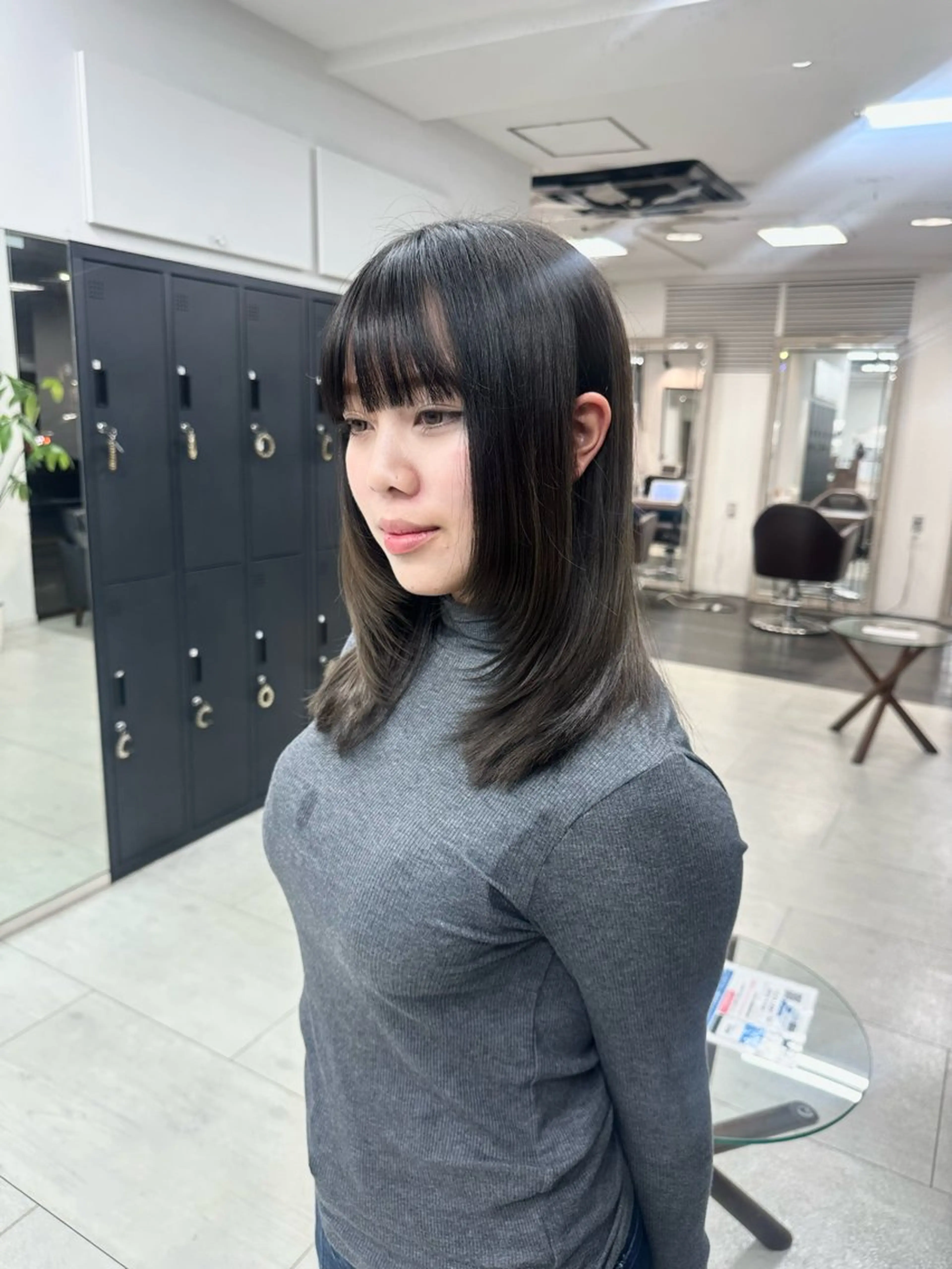 ミディアム ヘアカラー トリートメント 透明感カラー/暖色 木村 実来のヘアスタイル