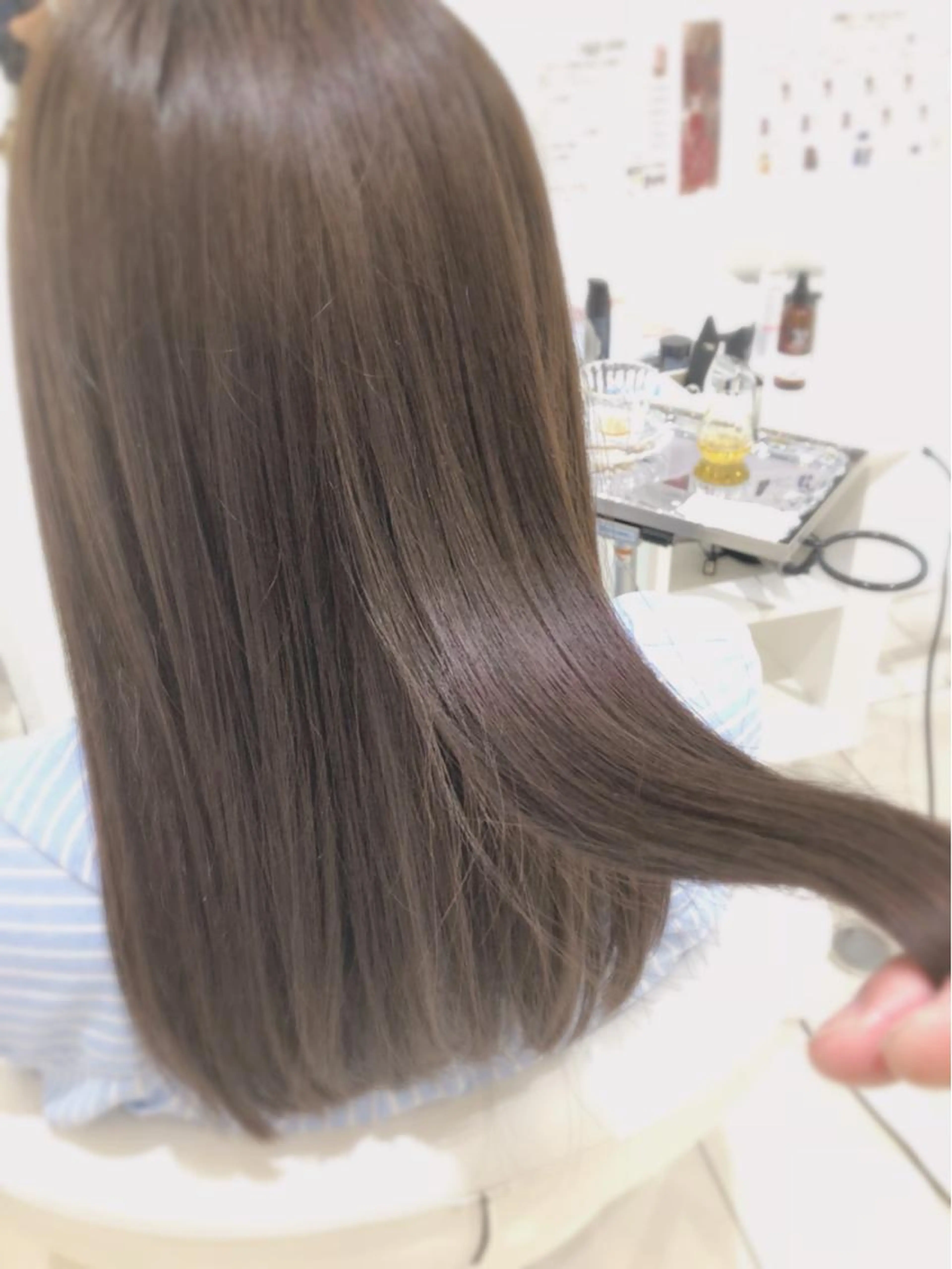 【髪質改善】前処理付 カシミアQUOLINE矯正+５ステップ　TOKIOトリートメントの写真