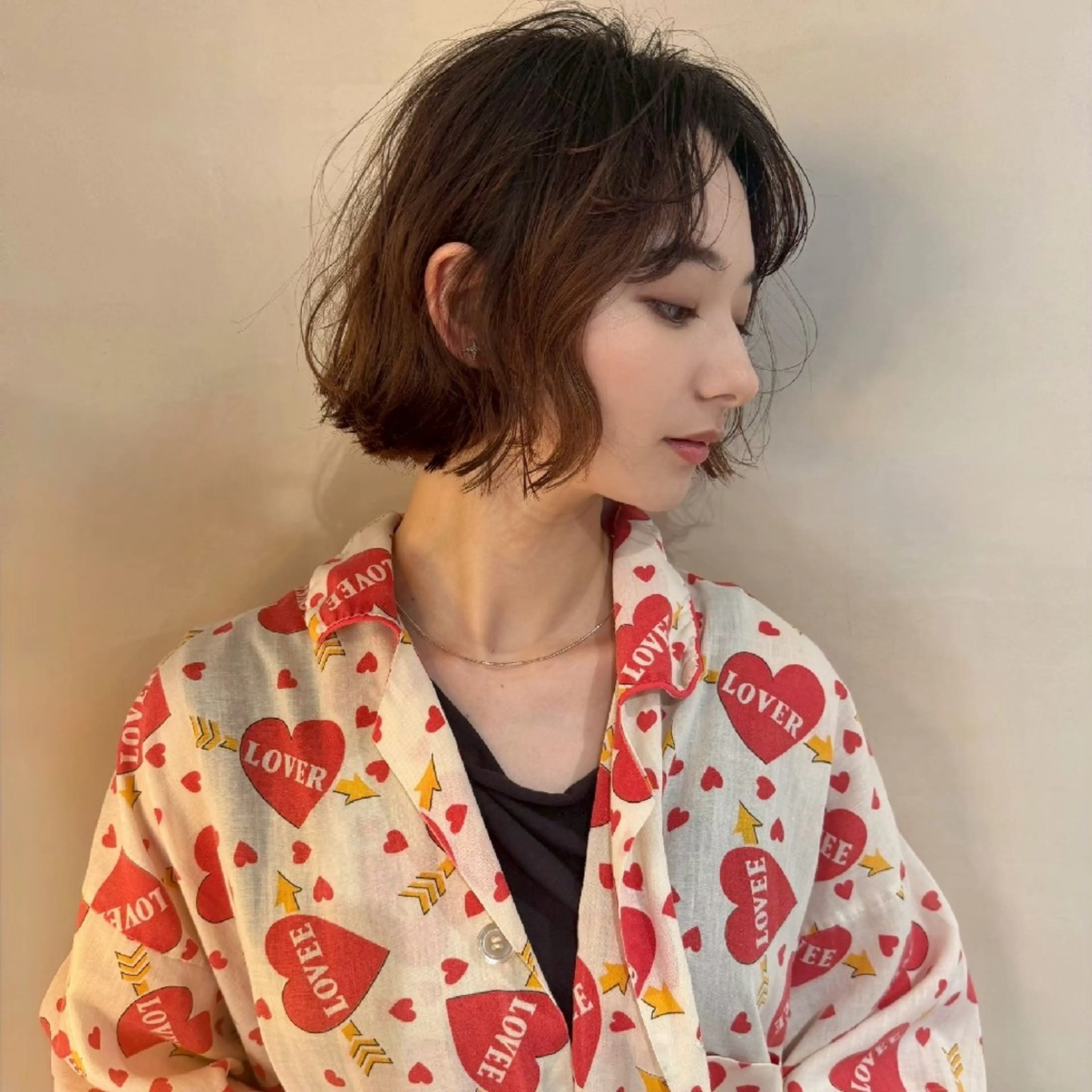 ミディアム カット ヘアカラー トリートメント 川原田麻衣【薬院/平 尾/高宮】透明感🫧のヘアスタイル