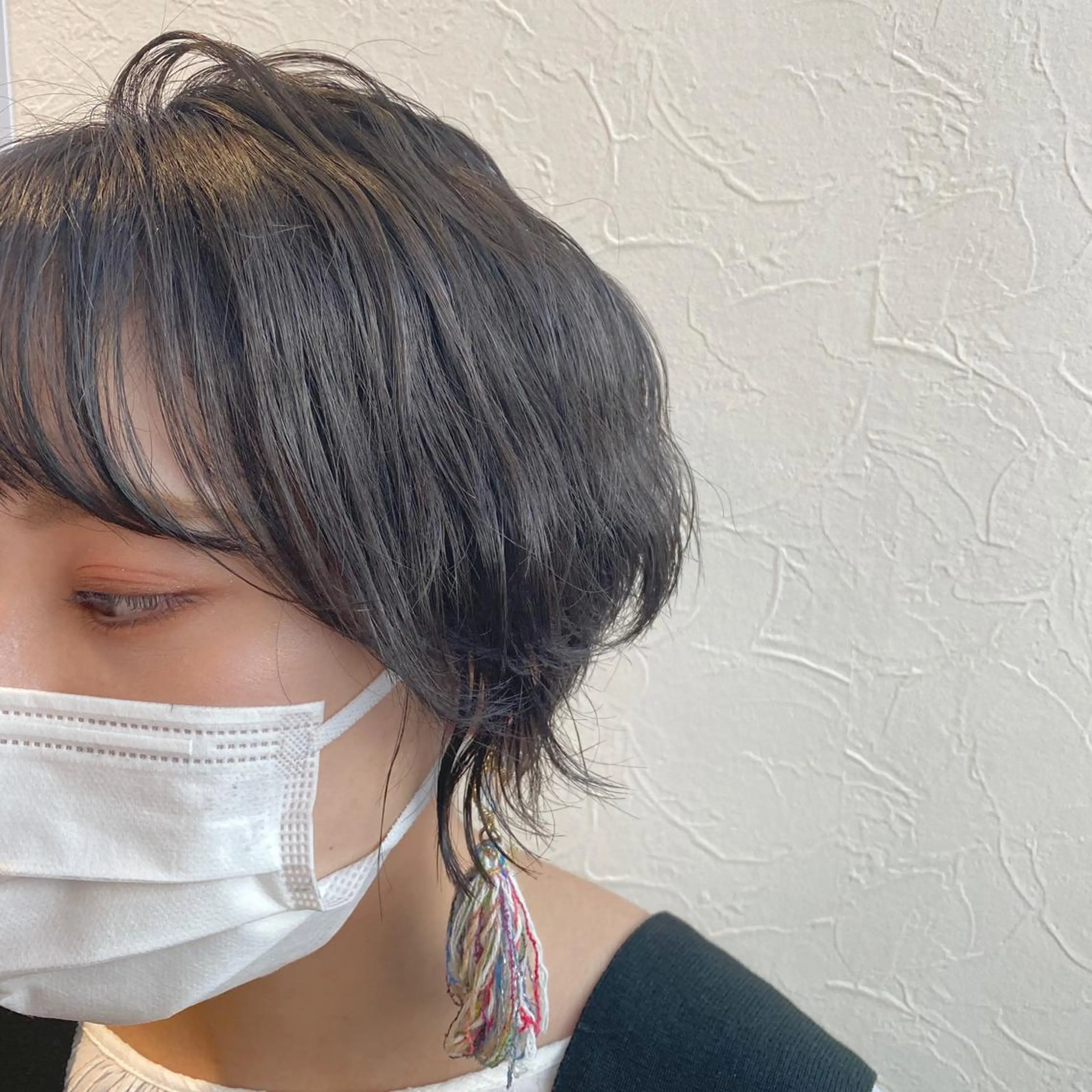 ショート 韓国ヘア顔周りカット 艶髪ベージュtamaのヘアスタイル