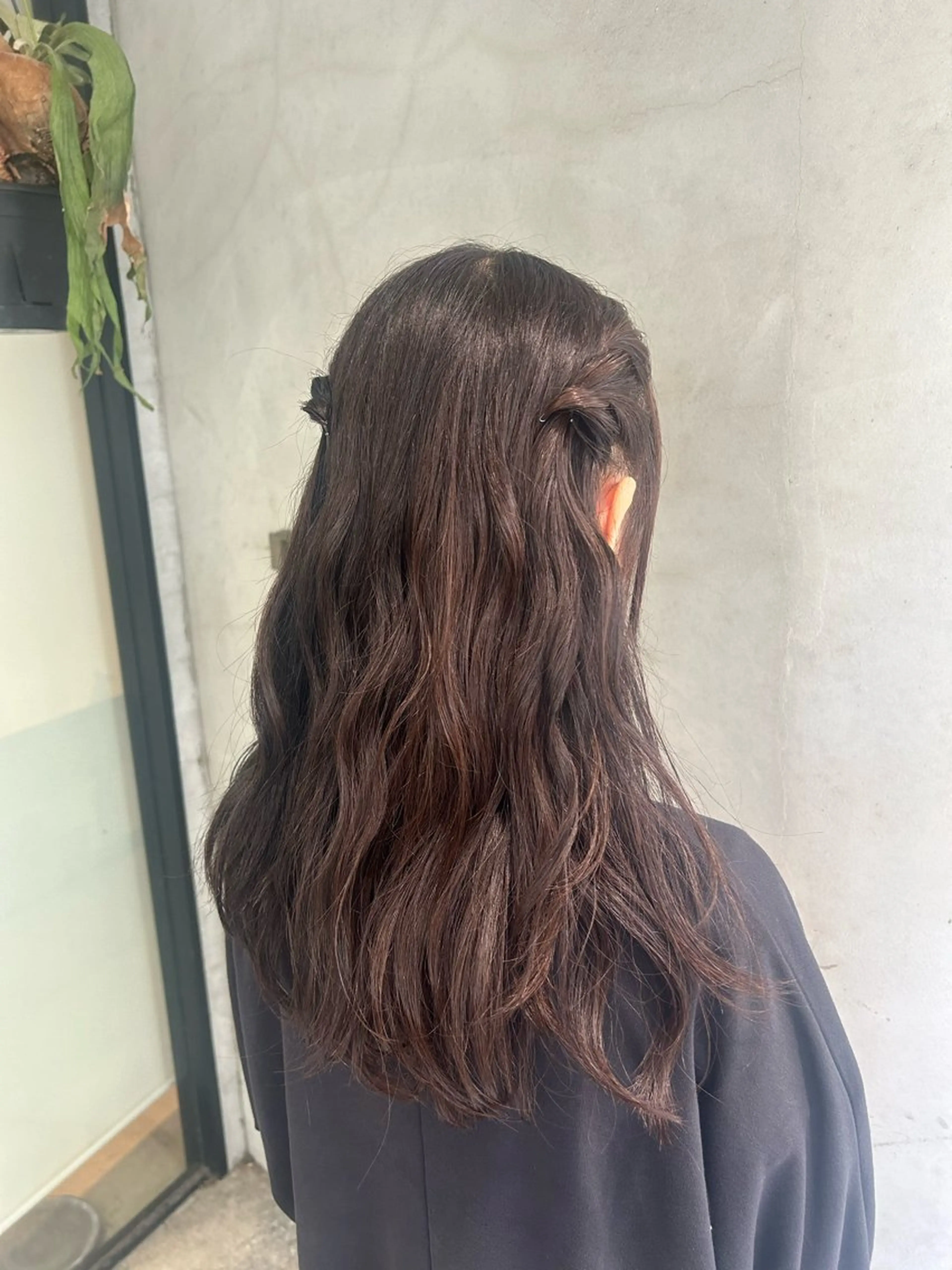 セミロング ヘアアレンジ ハーフアップ ちゃんゆ /伊藤有里のヘアスタイル