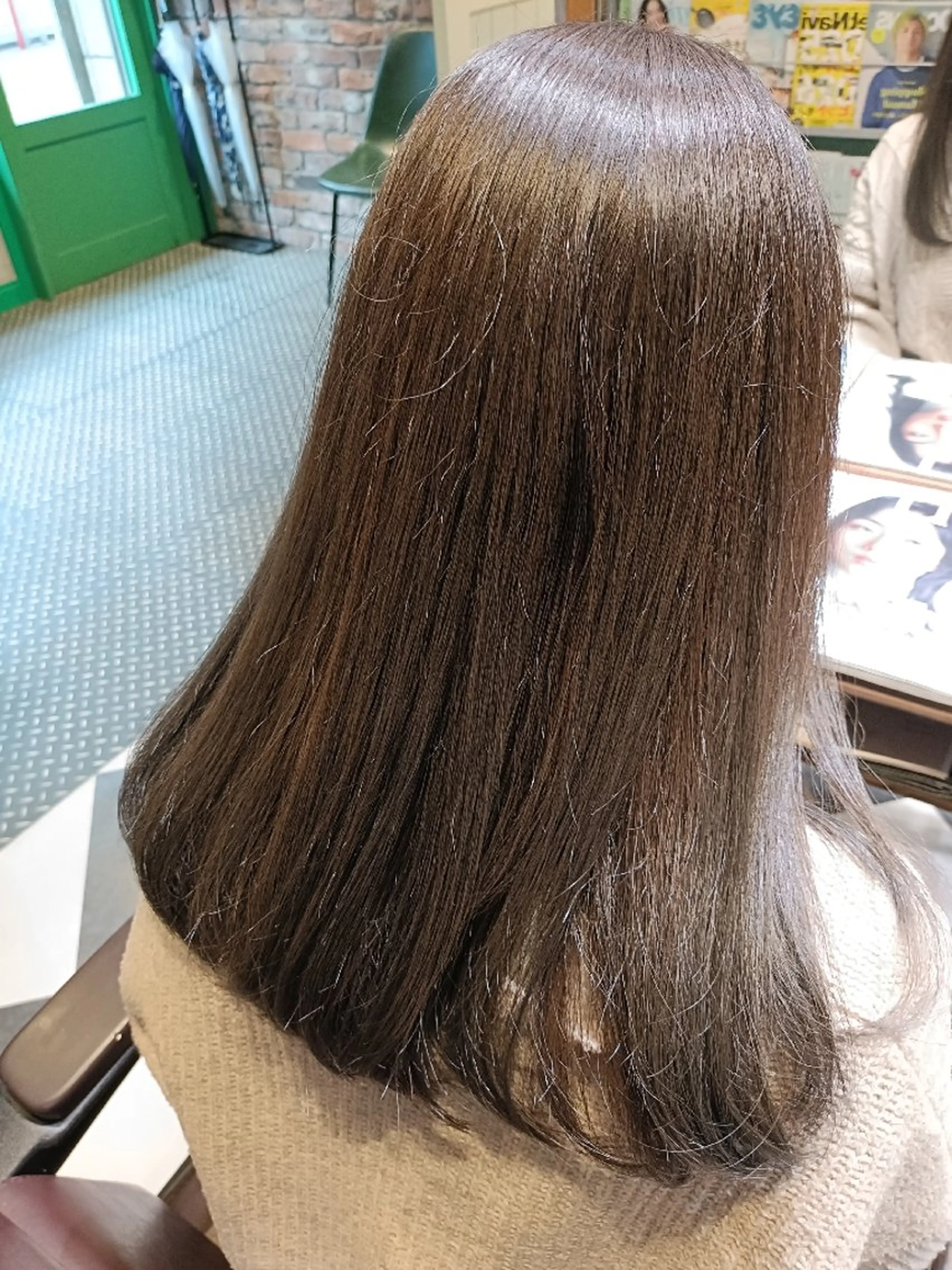 ロング カラー 透明感カラー グレージュ ヘアセット/髪質改善 /カラー/TADOのヘアスタイル