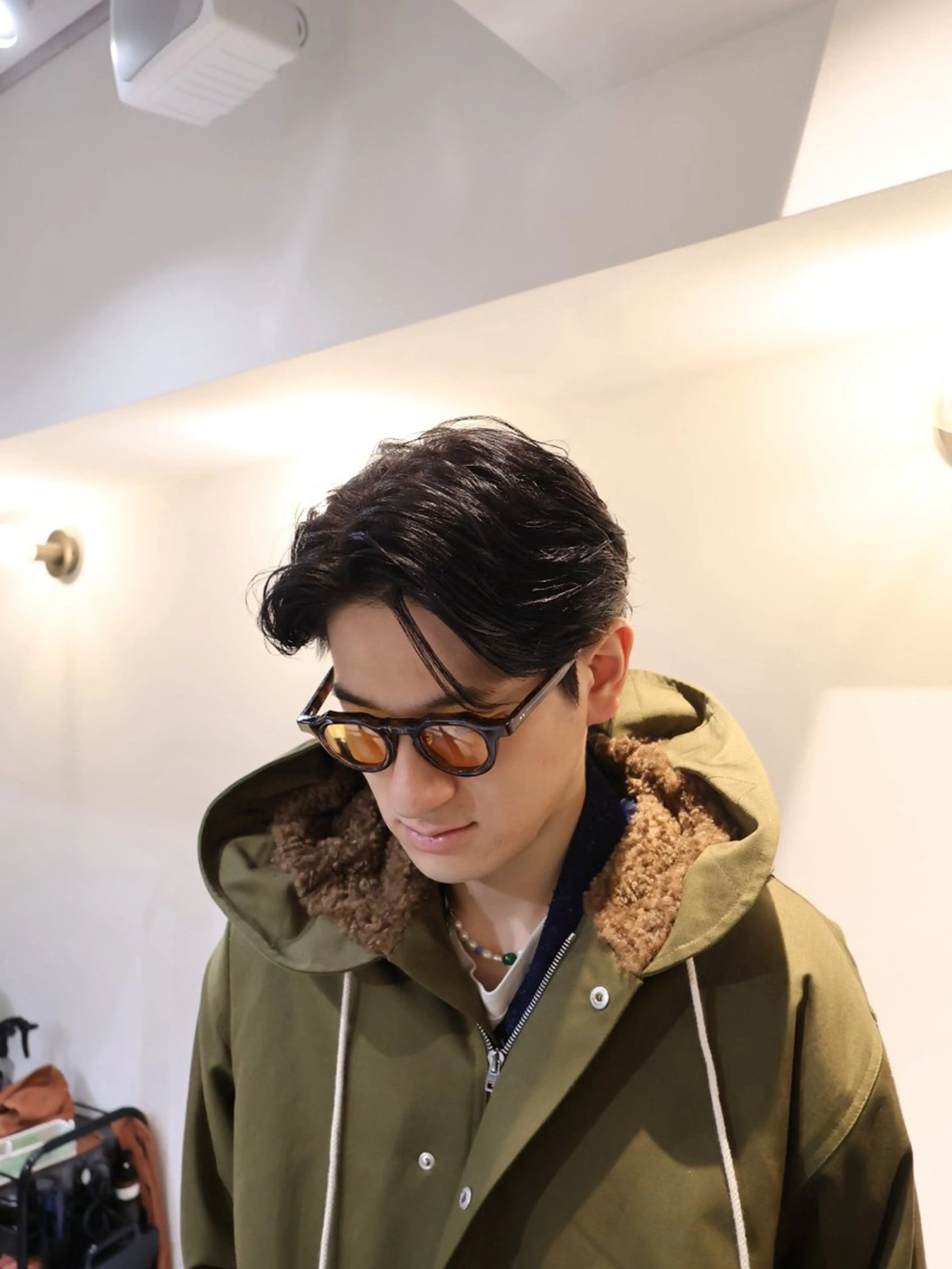 ショート メンズ フェザーパーマ メンズパーマ スパイキーショート ショートヘア カット 大阪茶屋町 メンズカット関田拳のヘアスタイル