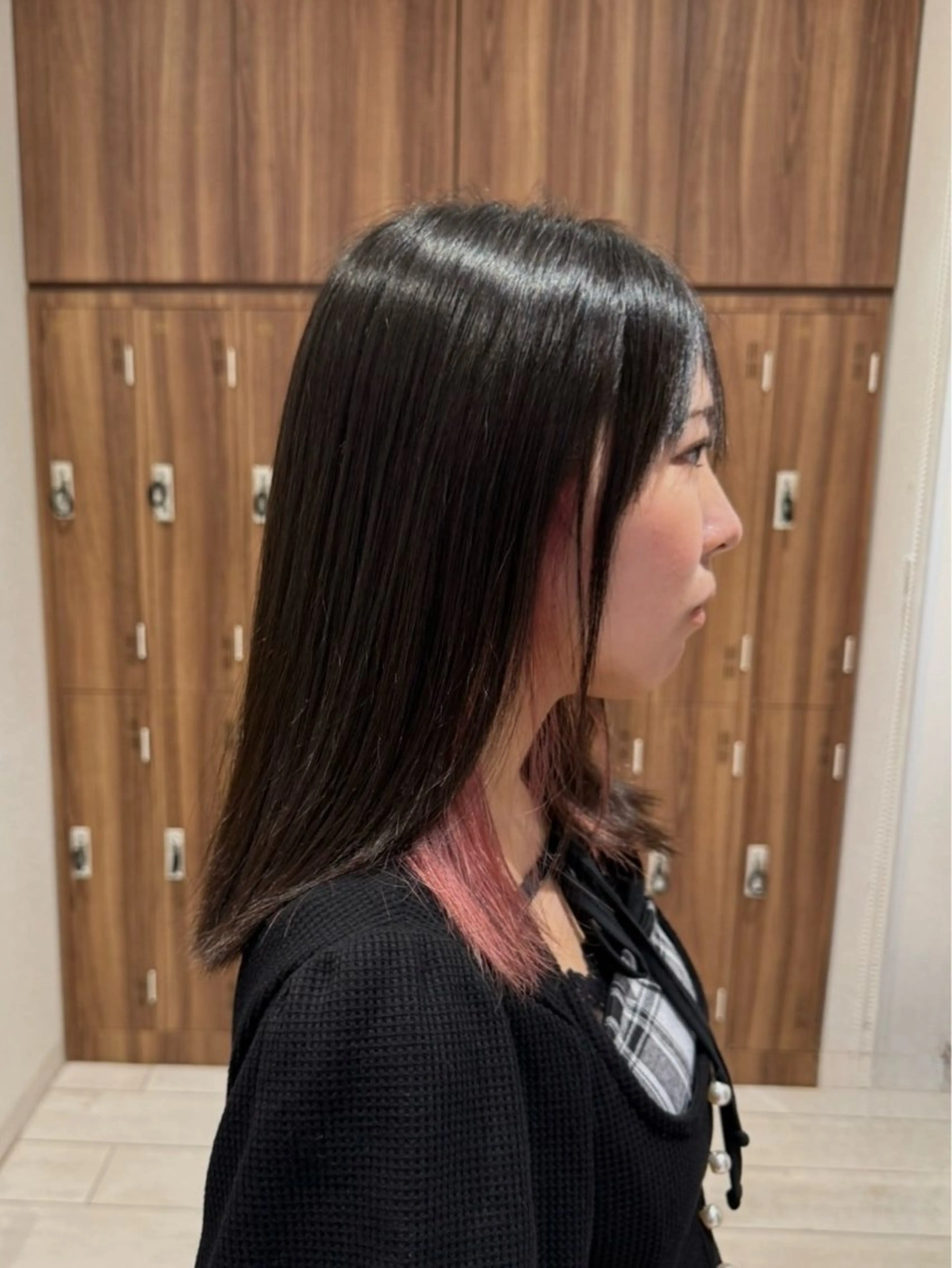 ミディアム ヘアカラー 小村 侑生のヘアスタイル