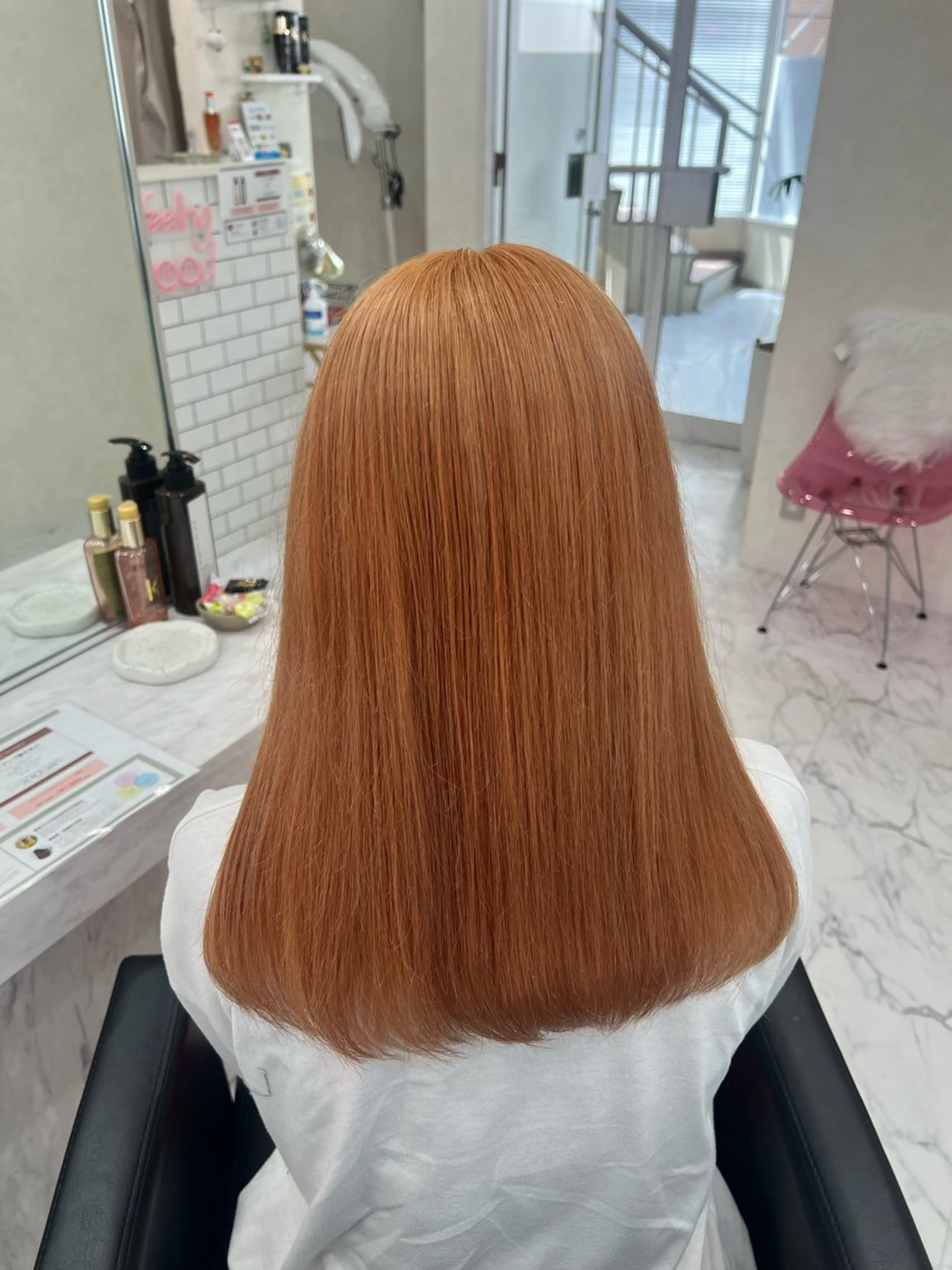 セミロング 韓国風🫧艶カラー 💟ran💟のヘアスタイル