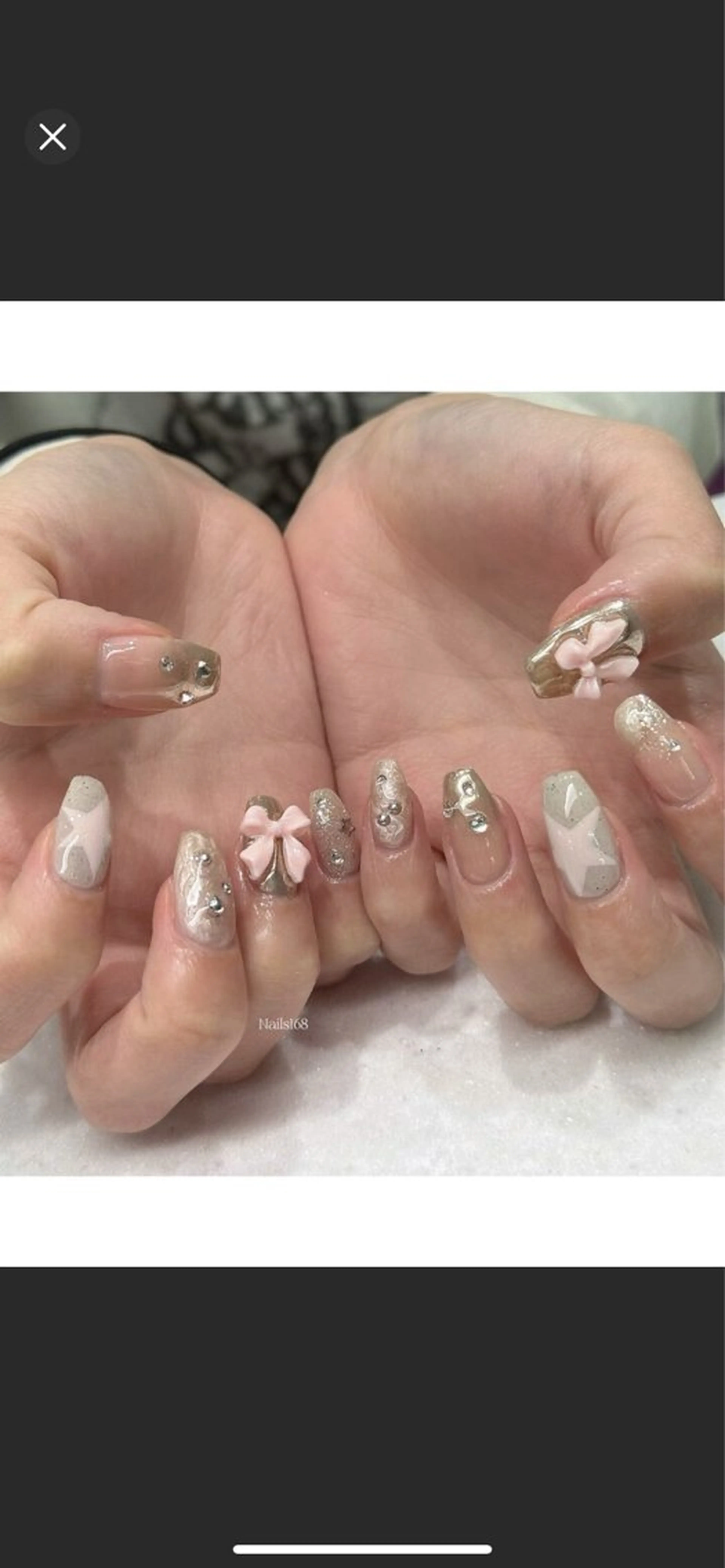 ネイル オーロラネイル チークネイル フレンチネイル 韓国ネイル マグネットネイル ハンドネイル ANA 168 池袋のネイルデザイン