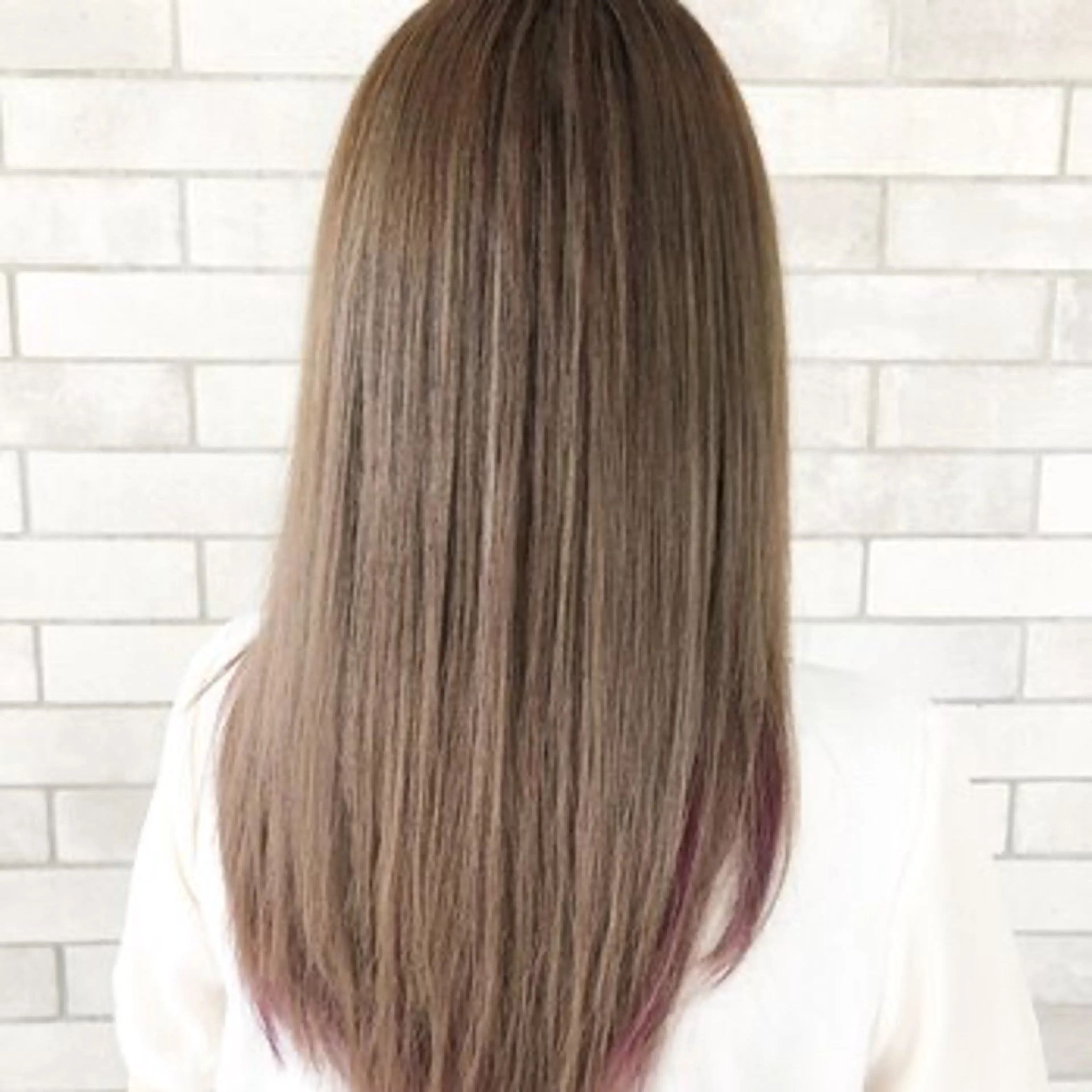 セミロング セミロングパーマ ハイライト 髪質改善 縮毛矯正 トリートメント カット ヘアカラー トリートメント 布施/髪質改善サロン conceptのヘアスタイル