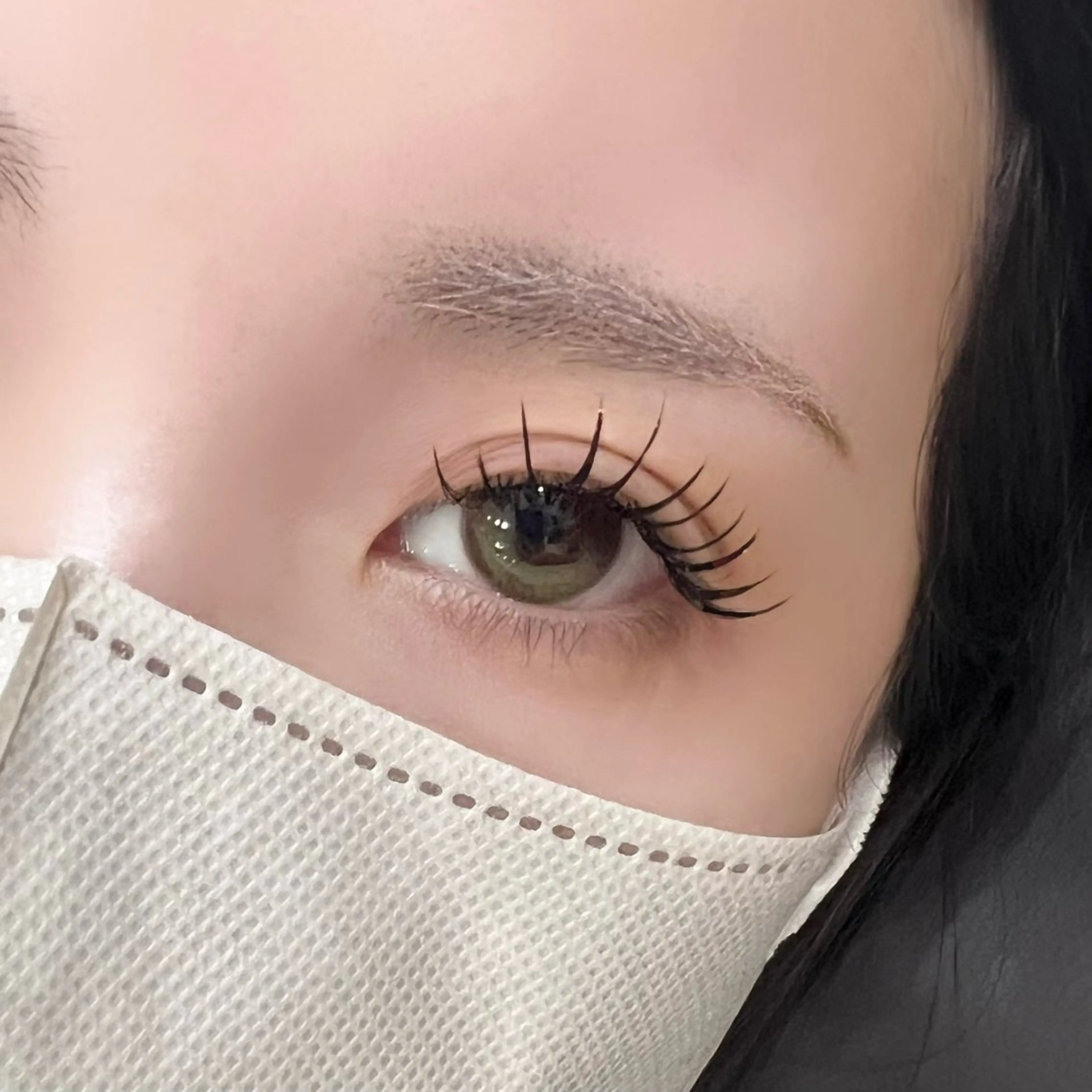 マツエク・マツパ キュート フラットラッシュ moana nonのマツエク・マツパデザイン