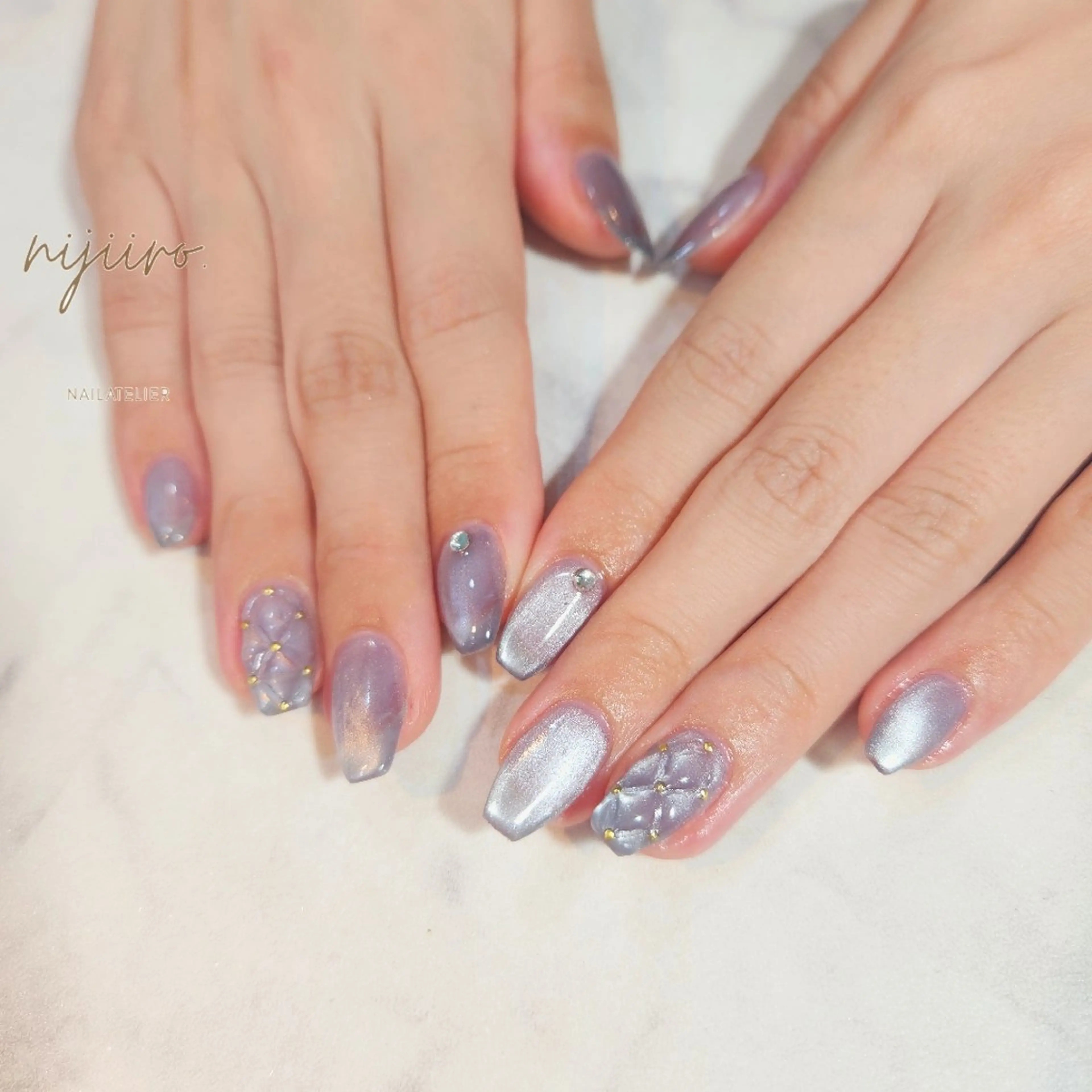 ネイル ハンドネイル nailatelier nijiiro.所属・nijiiro🌈 サトウのネイルデザイン