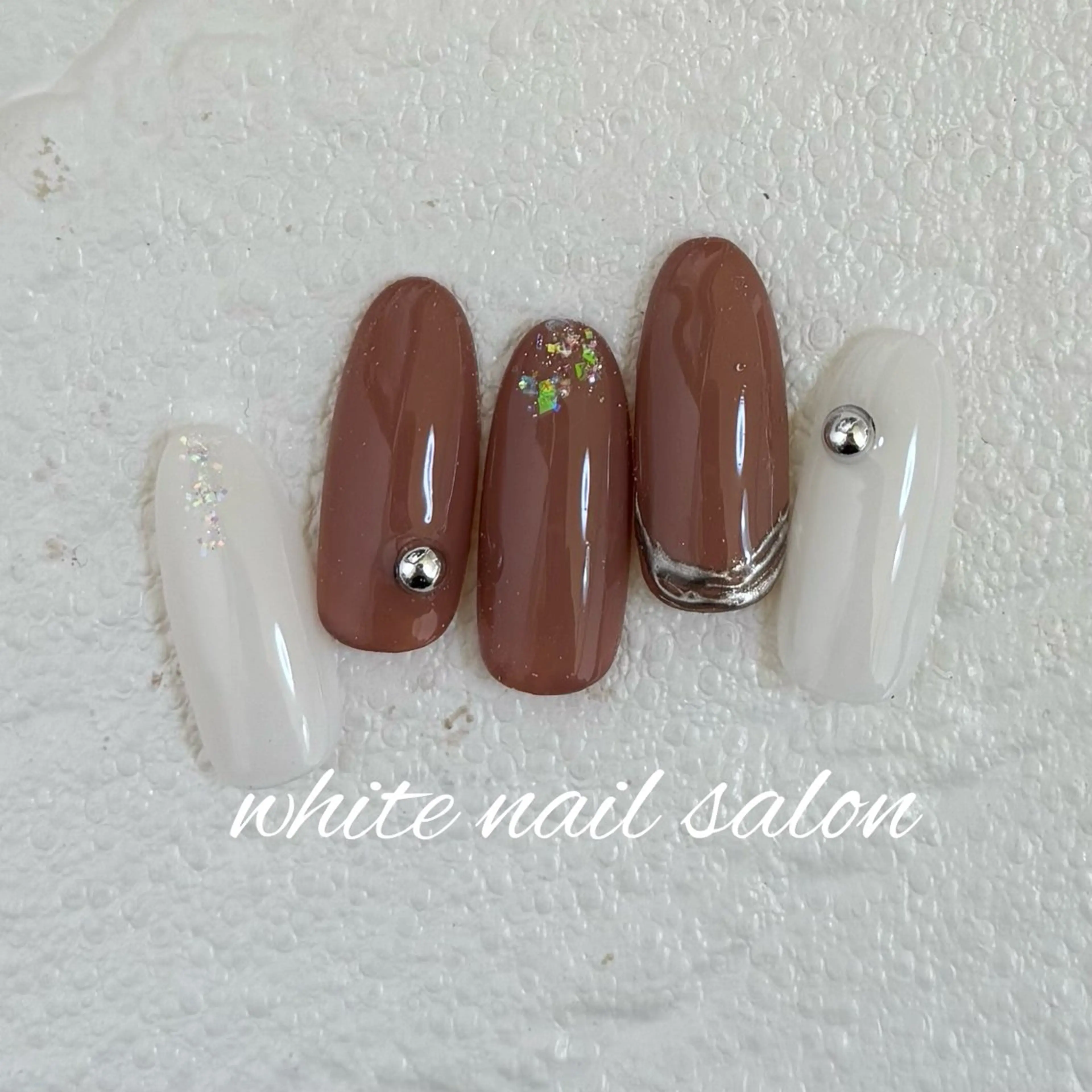ネイル フットネイル ハンドネイル white nail salonのネイルデザイン