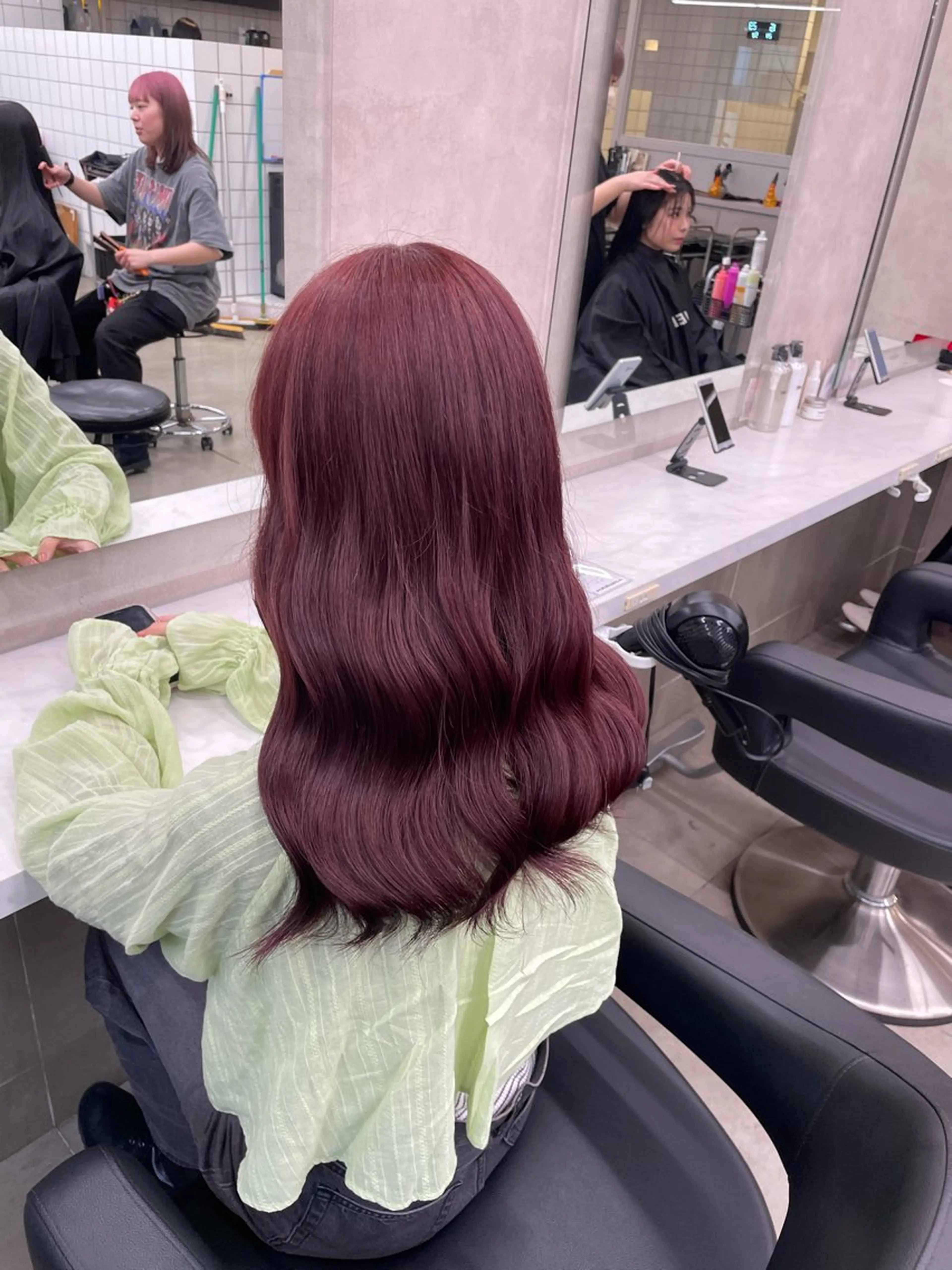 ロング カラー ヘアアレンジ ヘアカラー トリートメント ヘアセット 💗横浜美容室 💗HARUNAのヘアスタイル