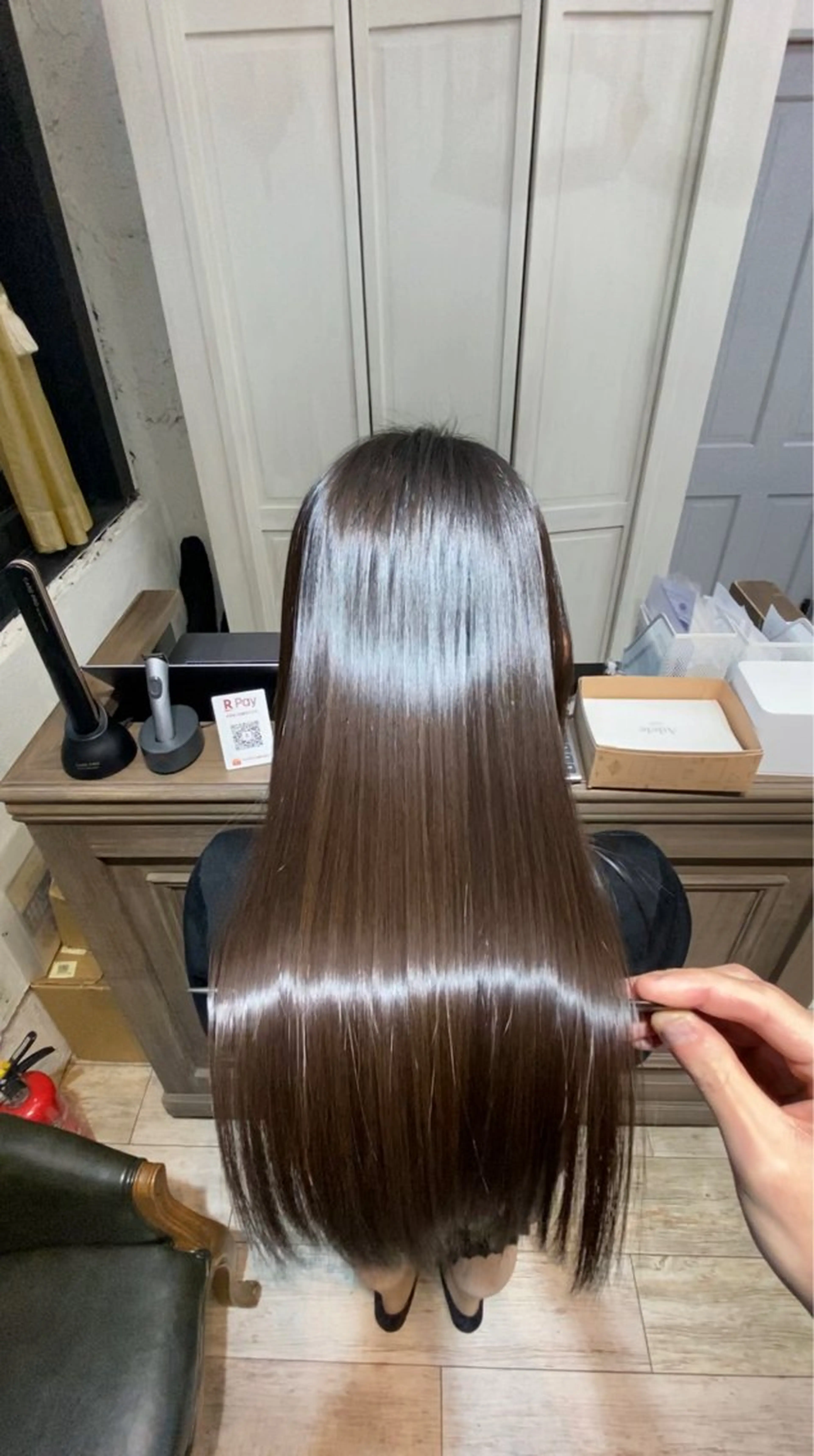 ロング shinka 髪質改善　縮毛矯正所属・美髪ストレート/美髪 レイヤー特化増原優斗のヘアスタイル