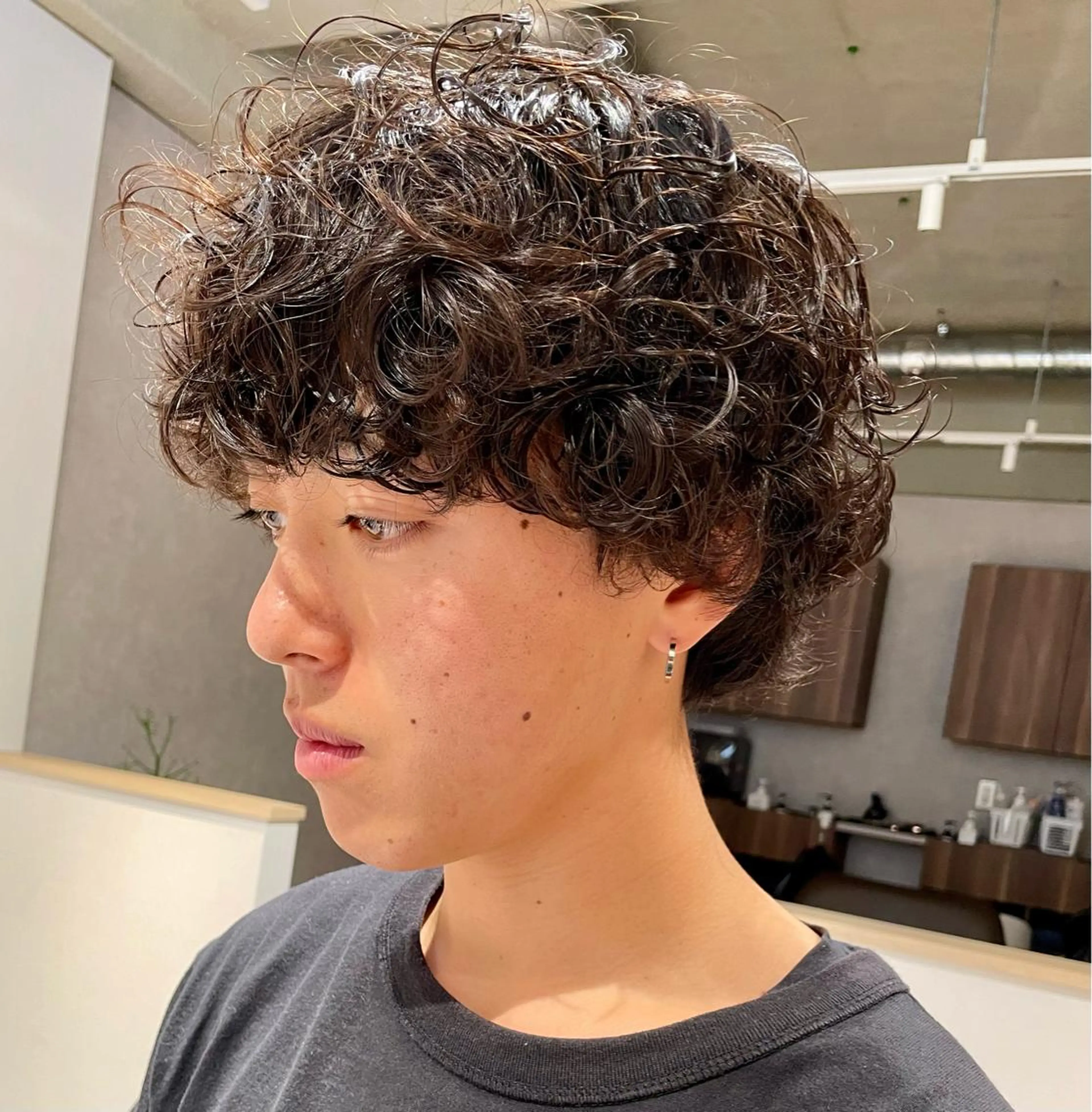 メンズ メンズパーマ プードルパーマ プードルパーマ カット パーマ メンズ指名no'1 佐藤　亘のヘアスタイル