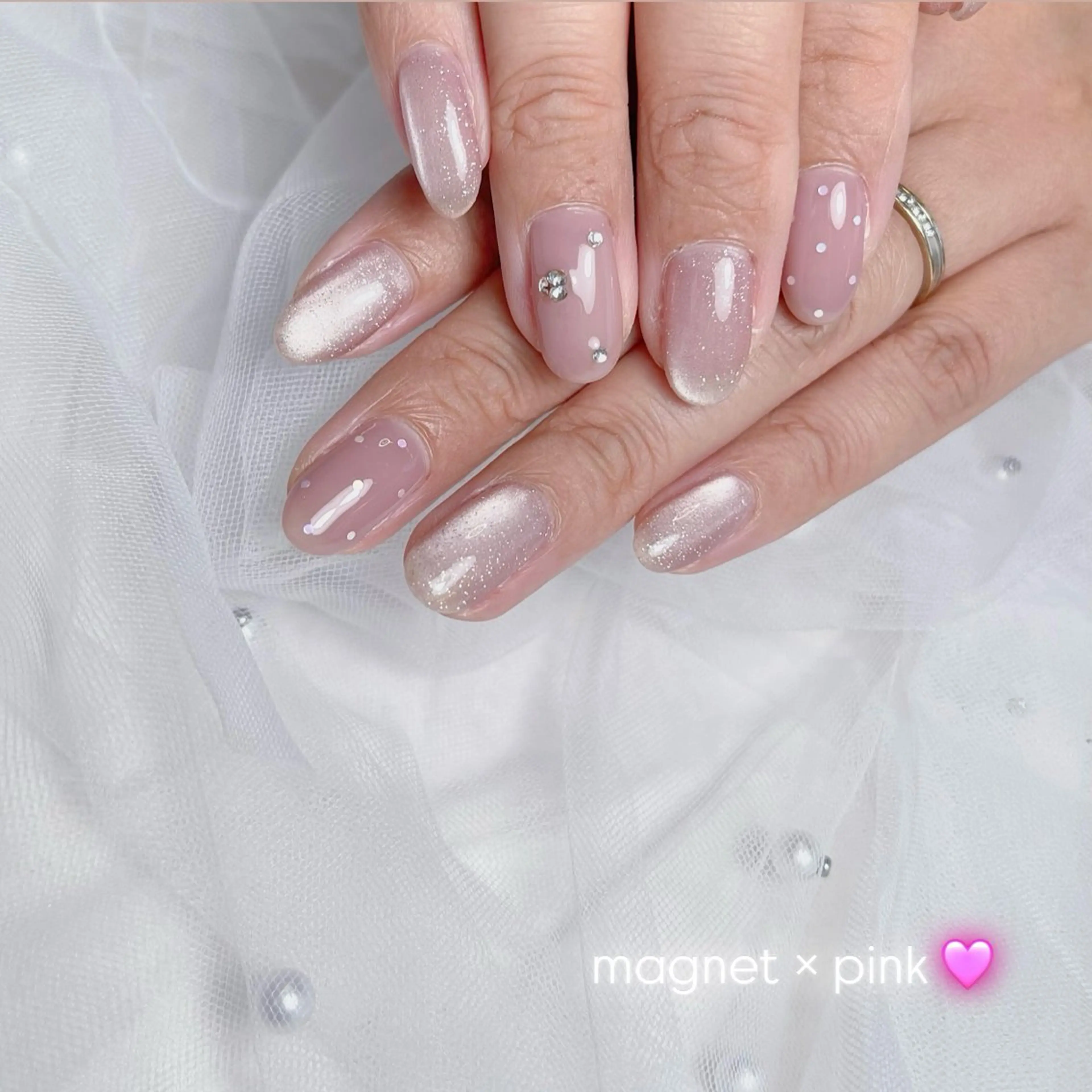 ネイル アートネイル 長さ出し 韓国ネイル 持ち込み シンプルネイル ハンドネイル RE SALONのネイルデザイン