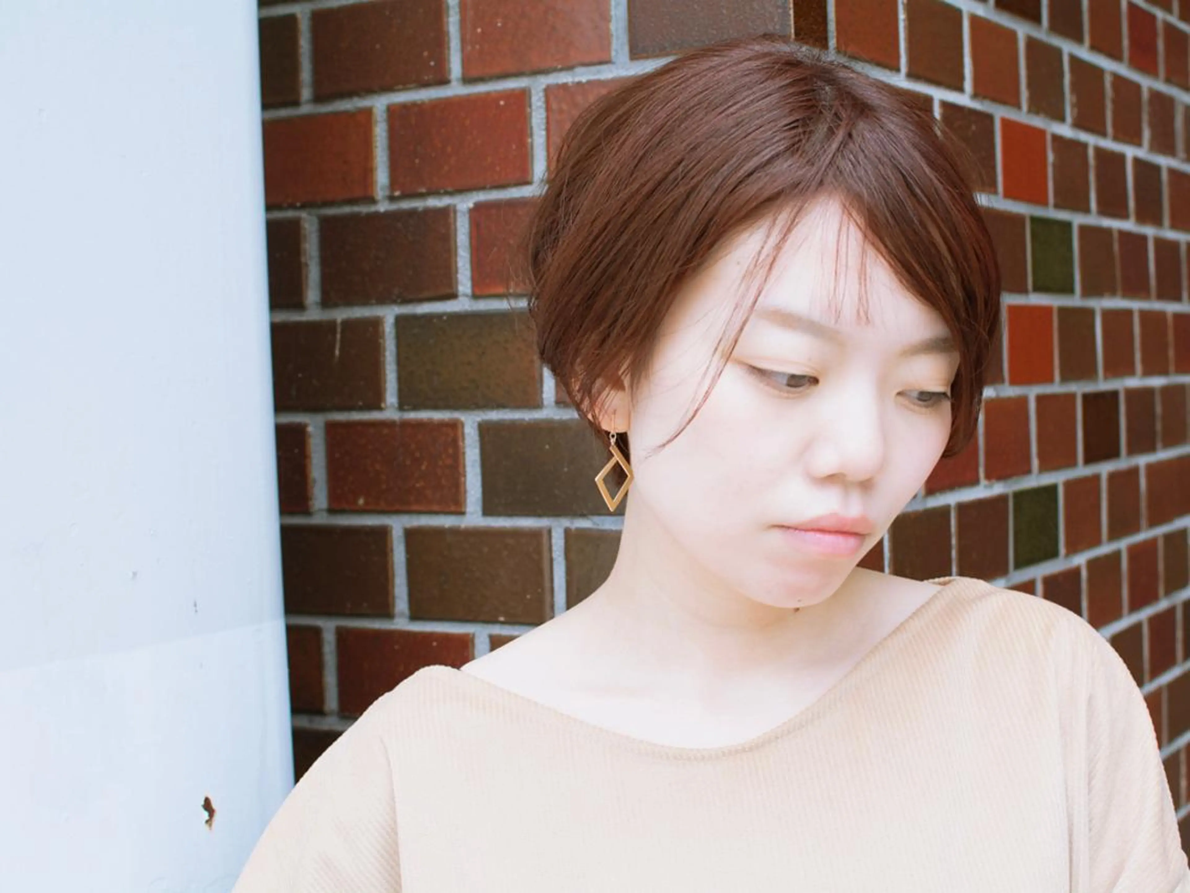 ショート カラー ショートボブ ベージュカラー ブルーカラー ブルージュ グレージュ 撮影モデル 斉藤 正敏のその他イメージ