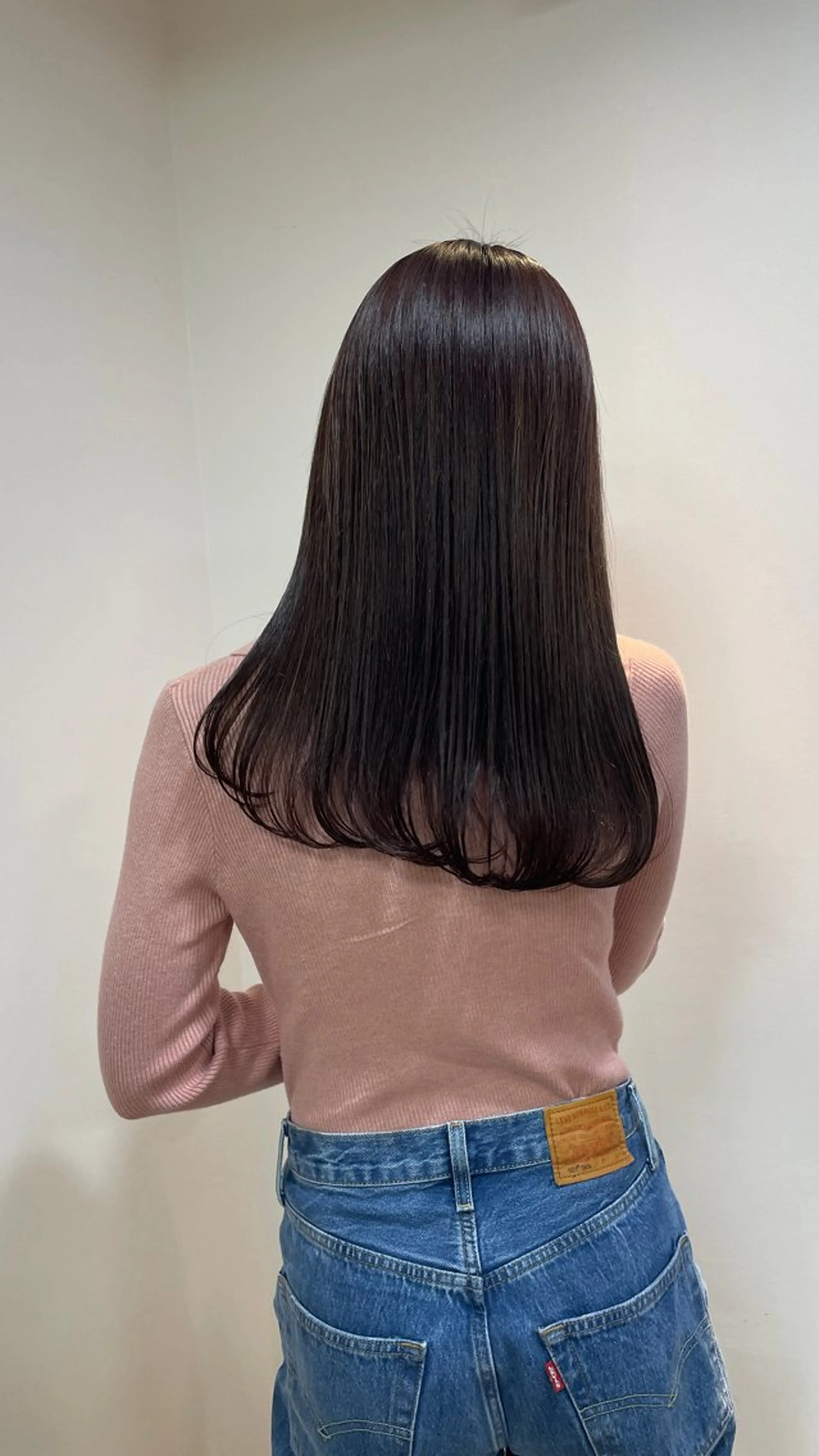 ロング カラー カット ヘアカラー トリートメント 表参道/赤み無し 透明感 colorのヘアスタイル