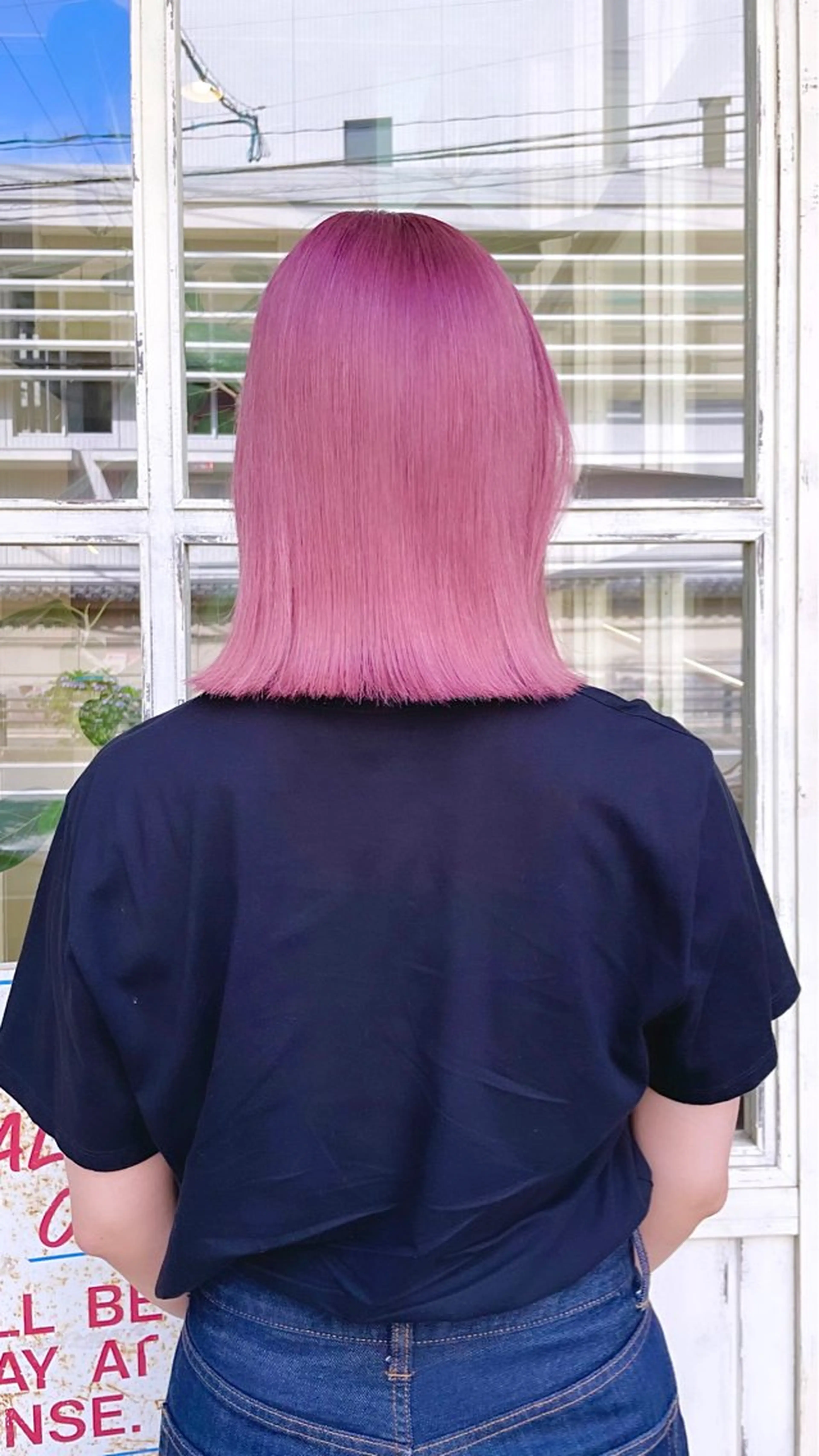 ミディアム カラー ブリーチ sourire  西大分所属・Sourire西大分 ☘️いけだ　あおいのヘアスタイル