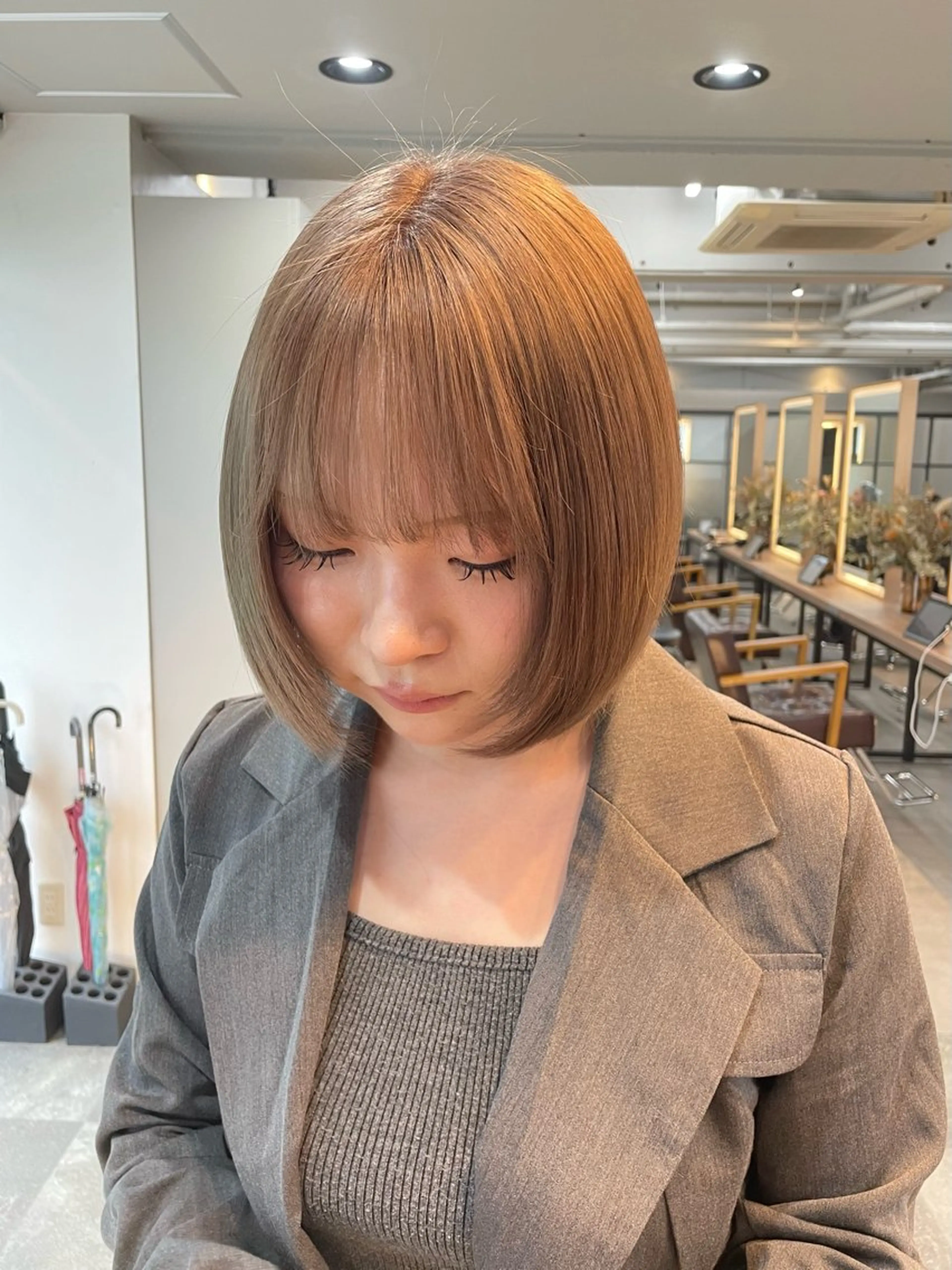 ショート ヘアカラー 髪質改善カラー🫧 横浜/liberteのヘアスタイル