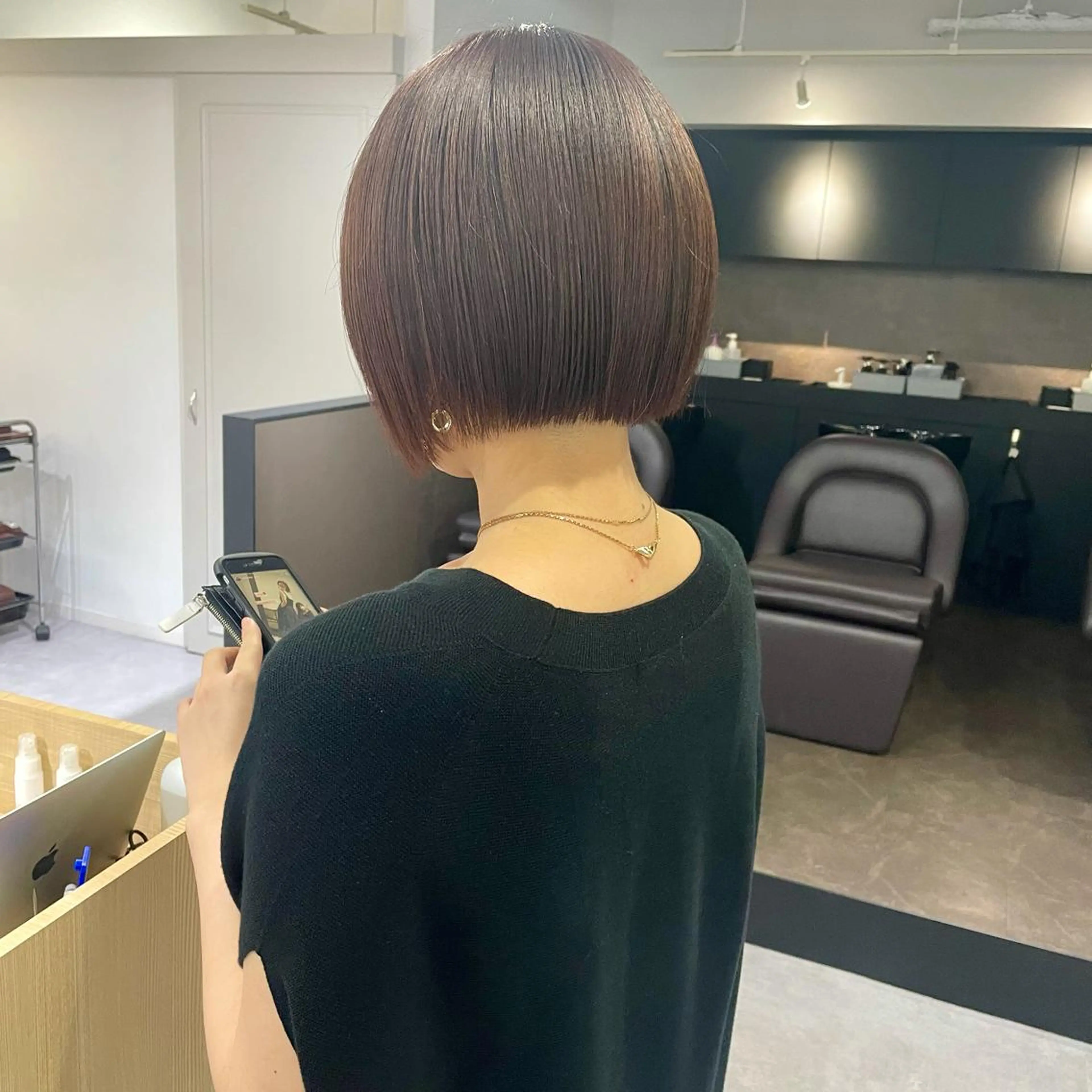 ショート ボブ パーマ＊ 顔まわり似合わせのヘアスタイル