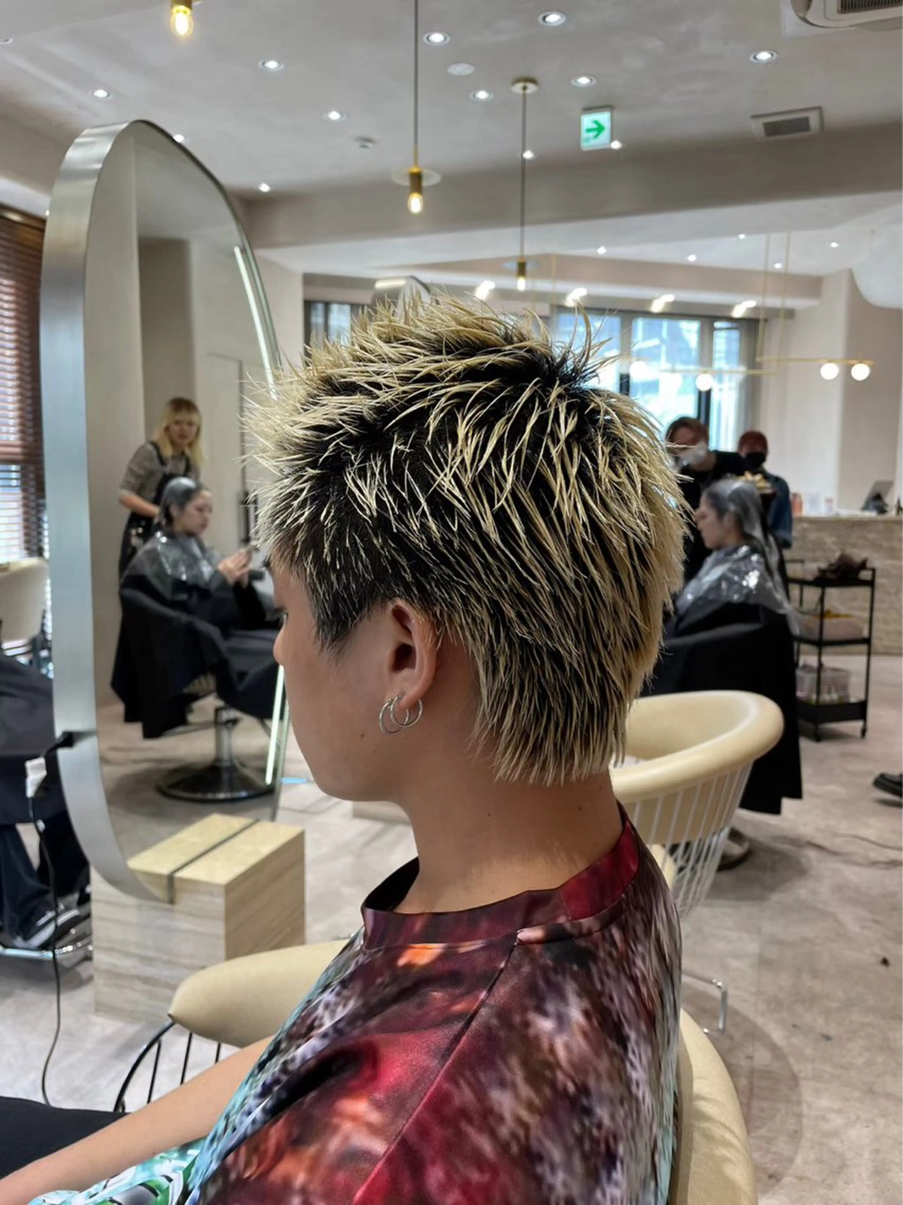 ショート カラー メンズ ヘアカラー heavenly by HAVANA新宿所属・メンズショート/ピン パーマ/新宿/フウガのヘアスタイル