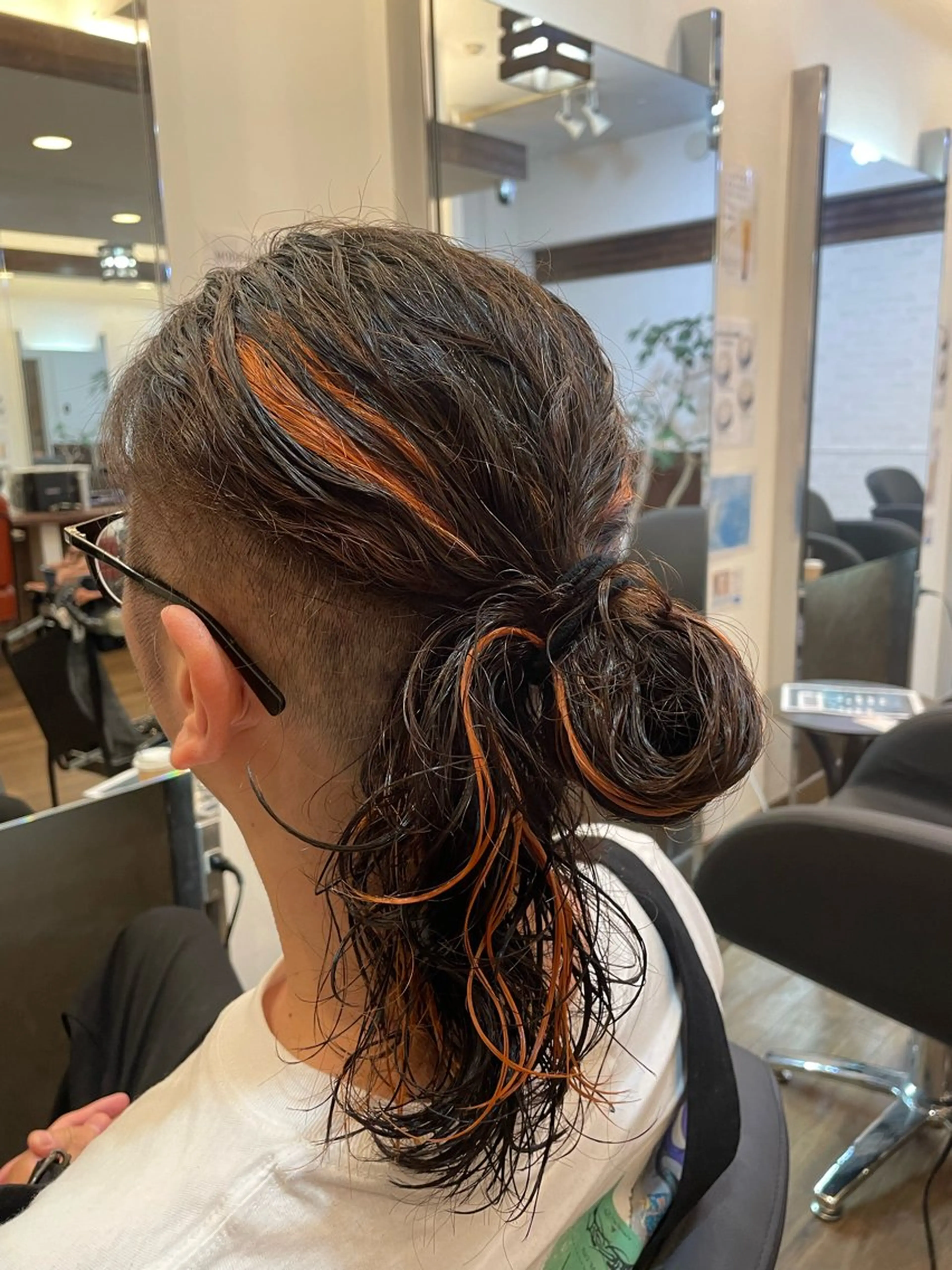 ロング カラー パーマ メンズ MATSURI BASE.AWAJIのヘアスタイル