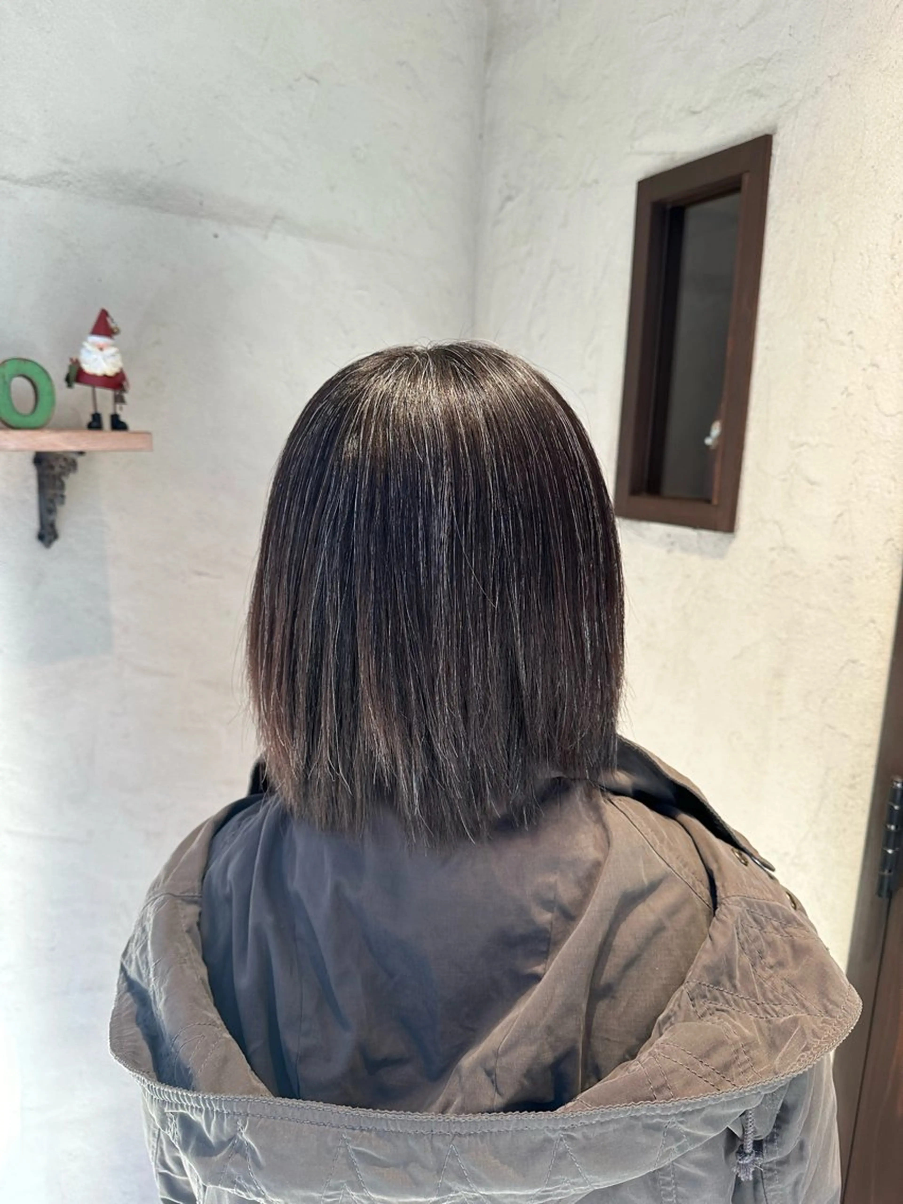 ミディアム 縮毛矯正 若林 美帆のヘアスタイル