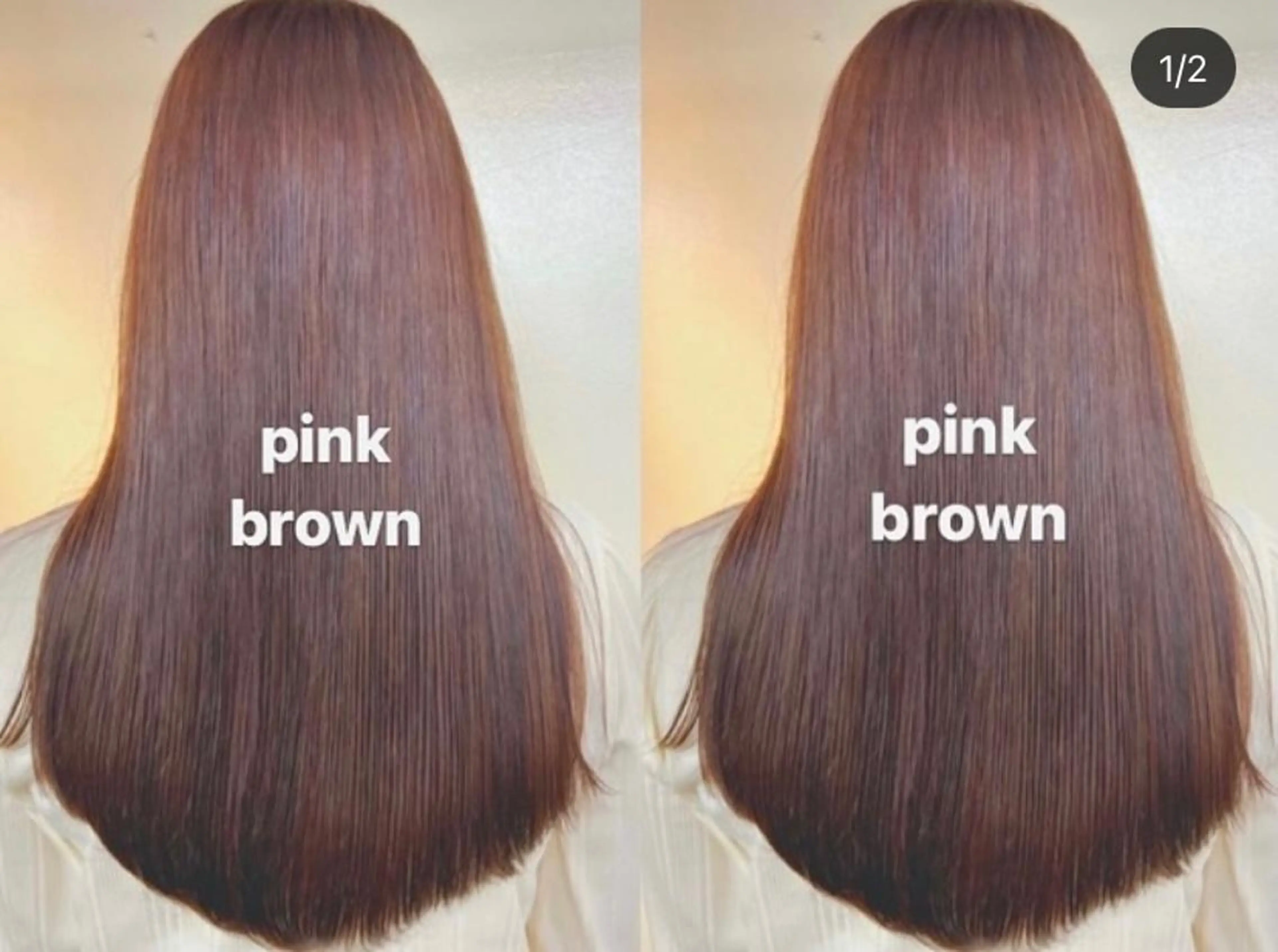 ロング ピンクブラウン OAK  恵比寿所属・🌞ショートヘア🌝 江連露美🌛のヘアスタイル