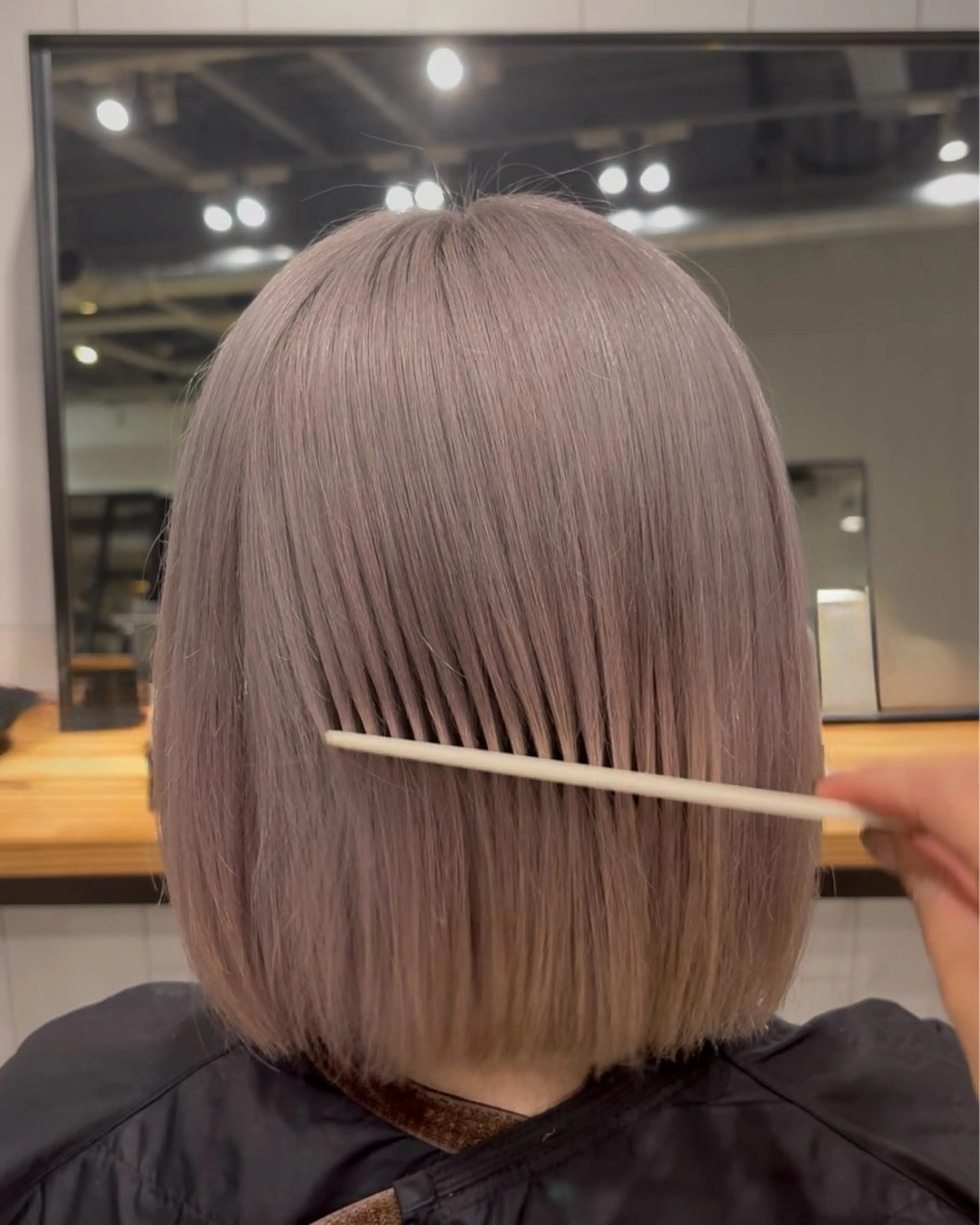 ミディアム ラベンダーベージュ ショート特化 /yumeのヘアスタイル