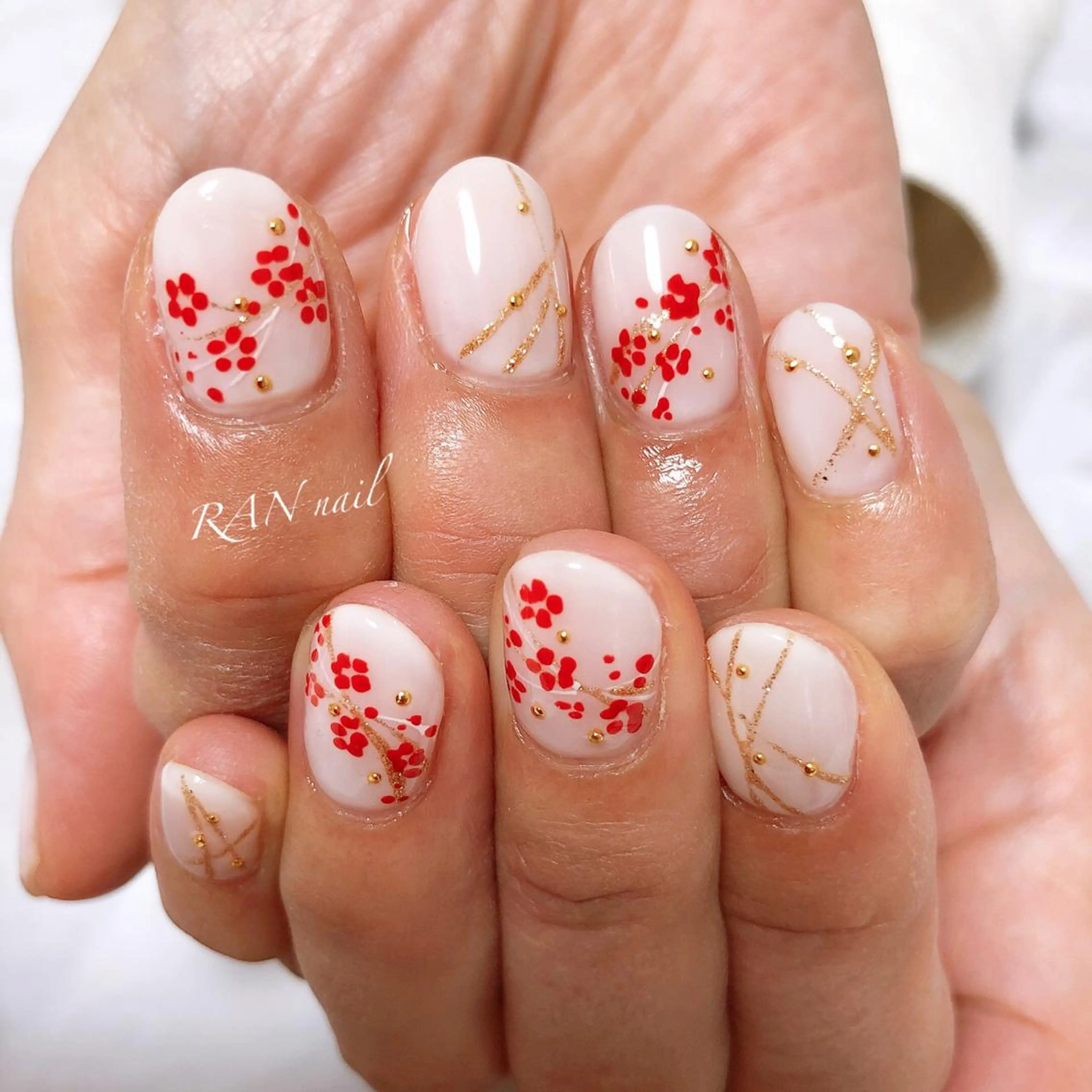 ネイル 成人式 フラワーネイル フットネイル オフィスネイル ワンカラーネイル ハンドネイル フットネイル RAN nail 〜ランネイル〜所属・RAN nailのネイルデザイン