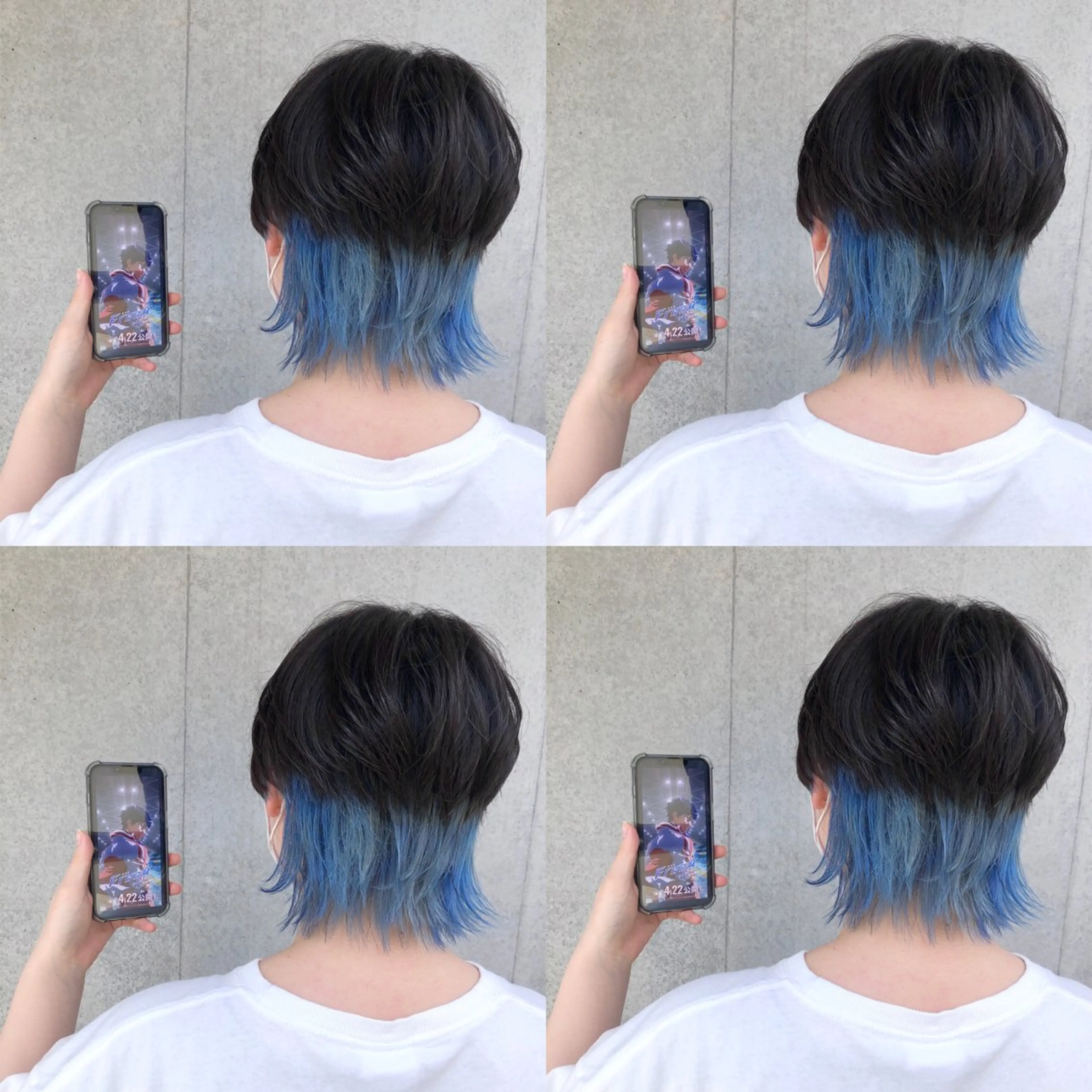 ショート カラー インナーカラー ウルフカット 推しカラー✨ オタク美容師ユウカのヘアスタイル