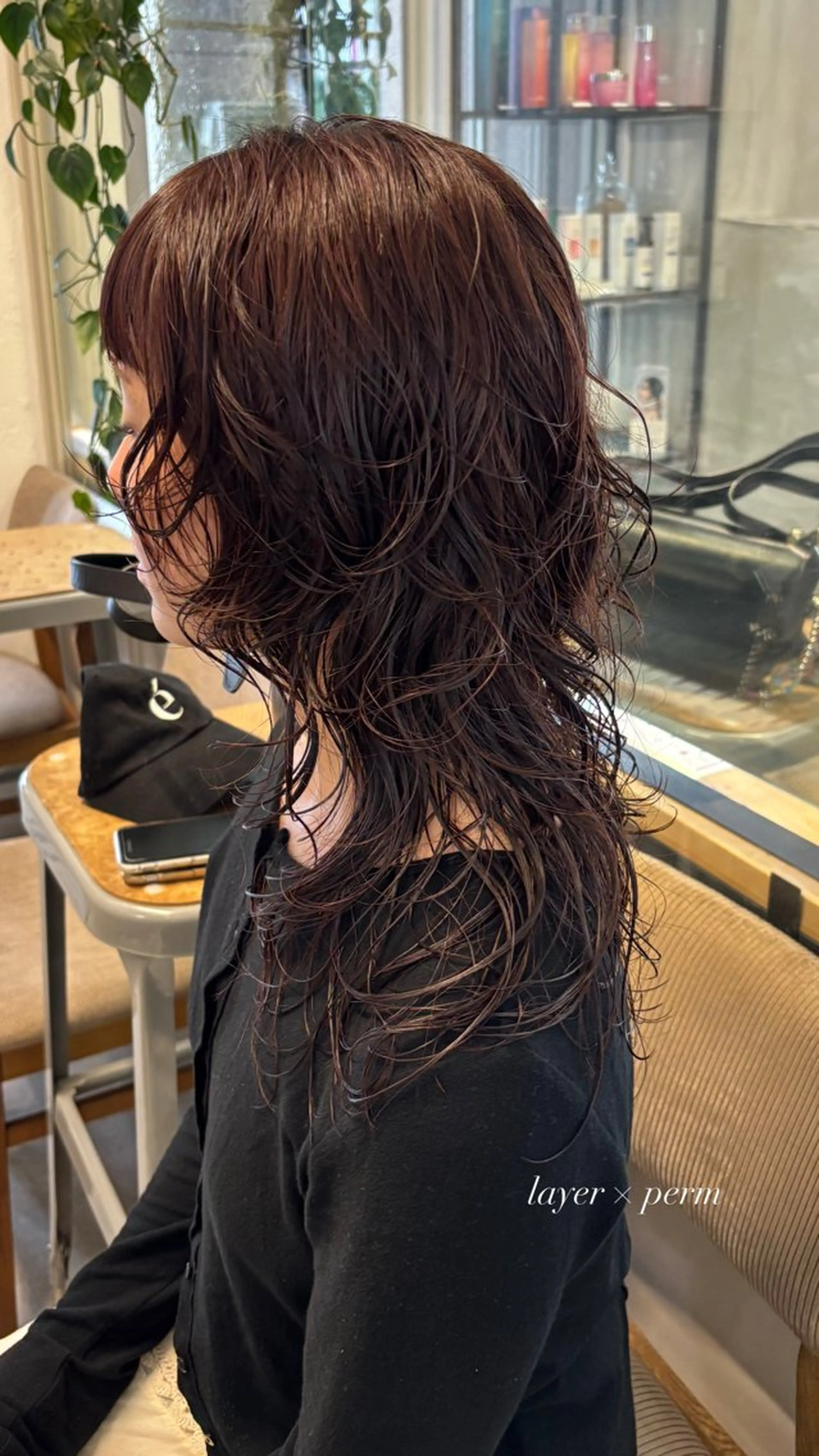 ミディアム カラー カット パーマ オリーブ/縮毛♡ Natsuno🩰のヘアスタイル