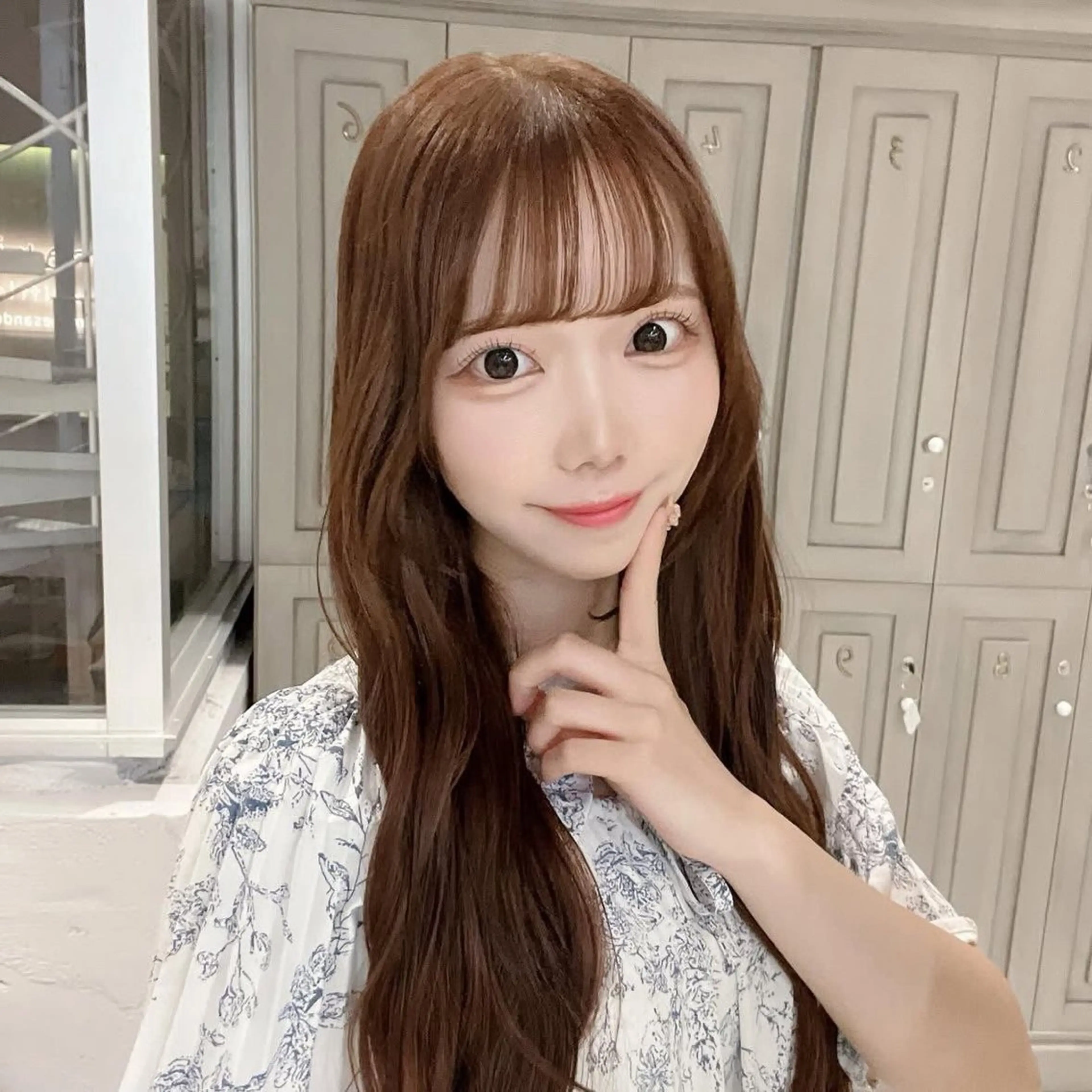 ロング カラー ヘアアレンジ 透明感カラー ヘアカラー トリートメント 鎌形 李々果のヘアスタイル