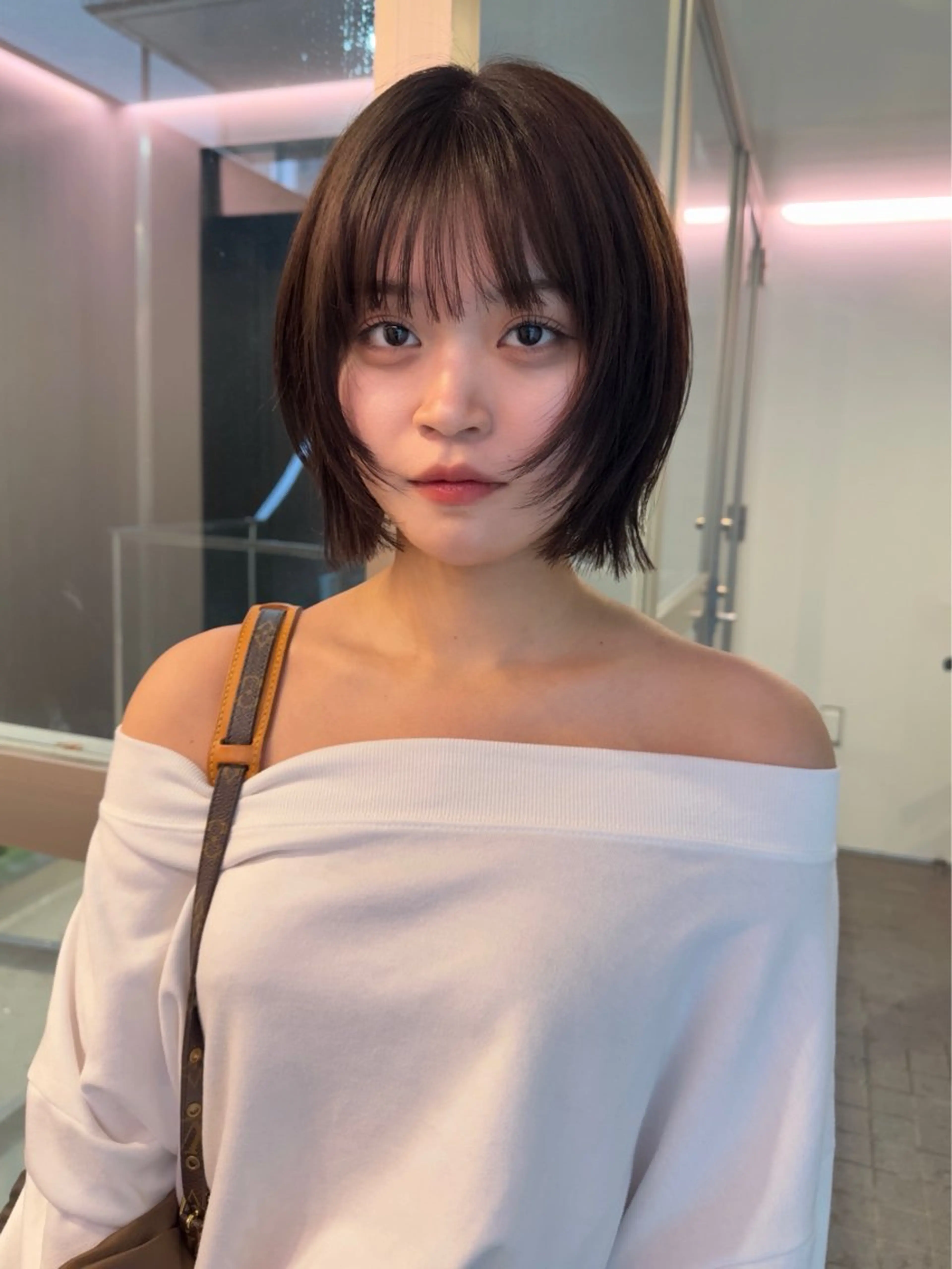 ショート ボブレイヤー ボブ レイヤーカット カット ヘアカラー FILMS所属・レイヤーボブ★ cocomoのヘアスタイル