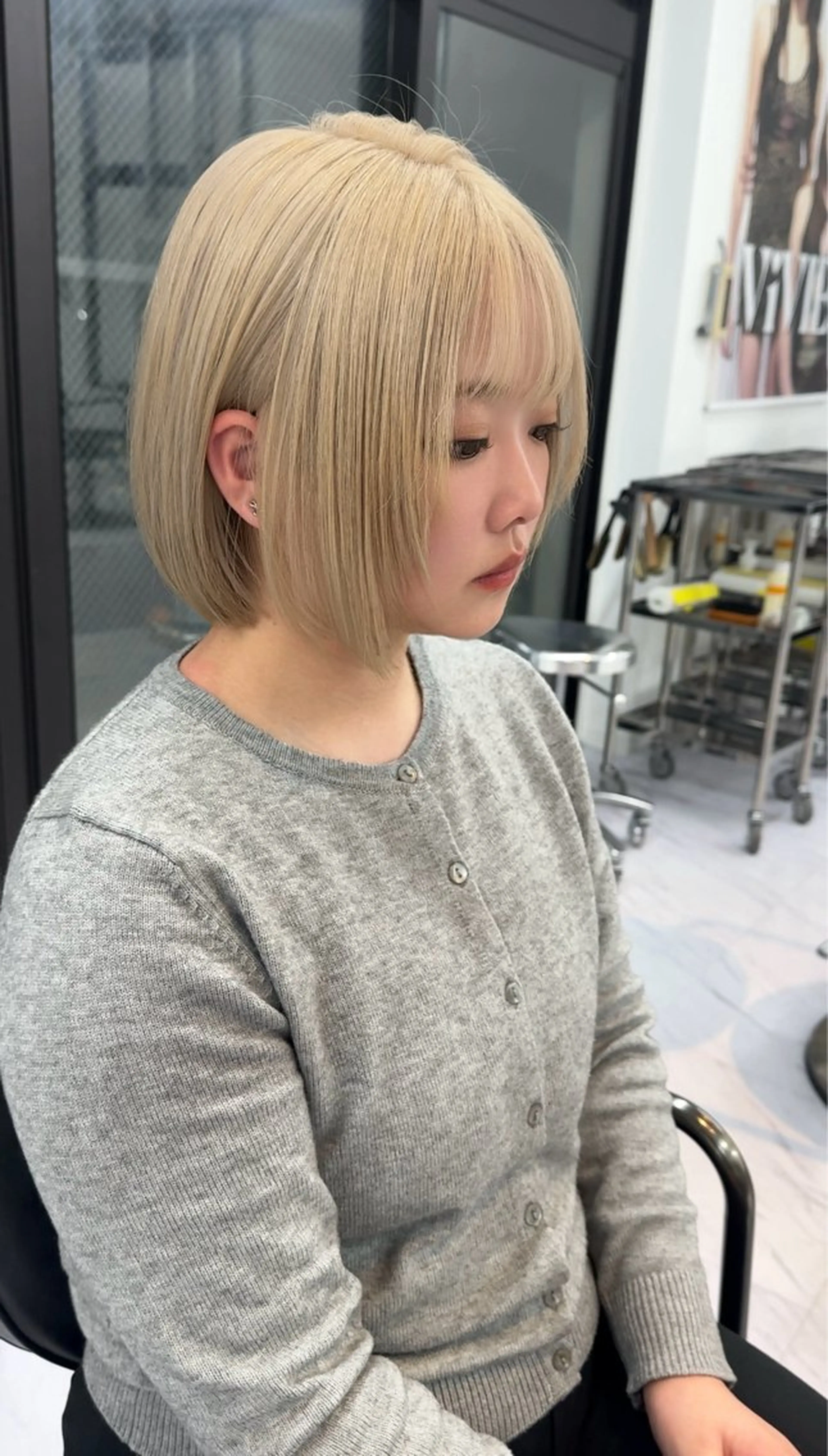 ショート カット ヘアカラー トリートメント ヘアセット Rita/髪質改善 /透明感カラーのヘアスタイル