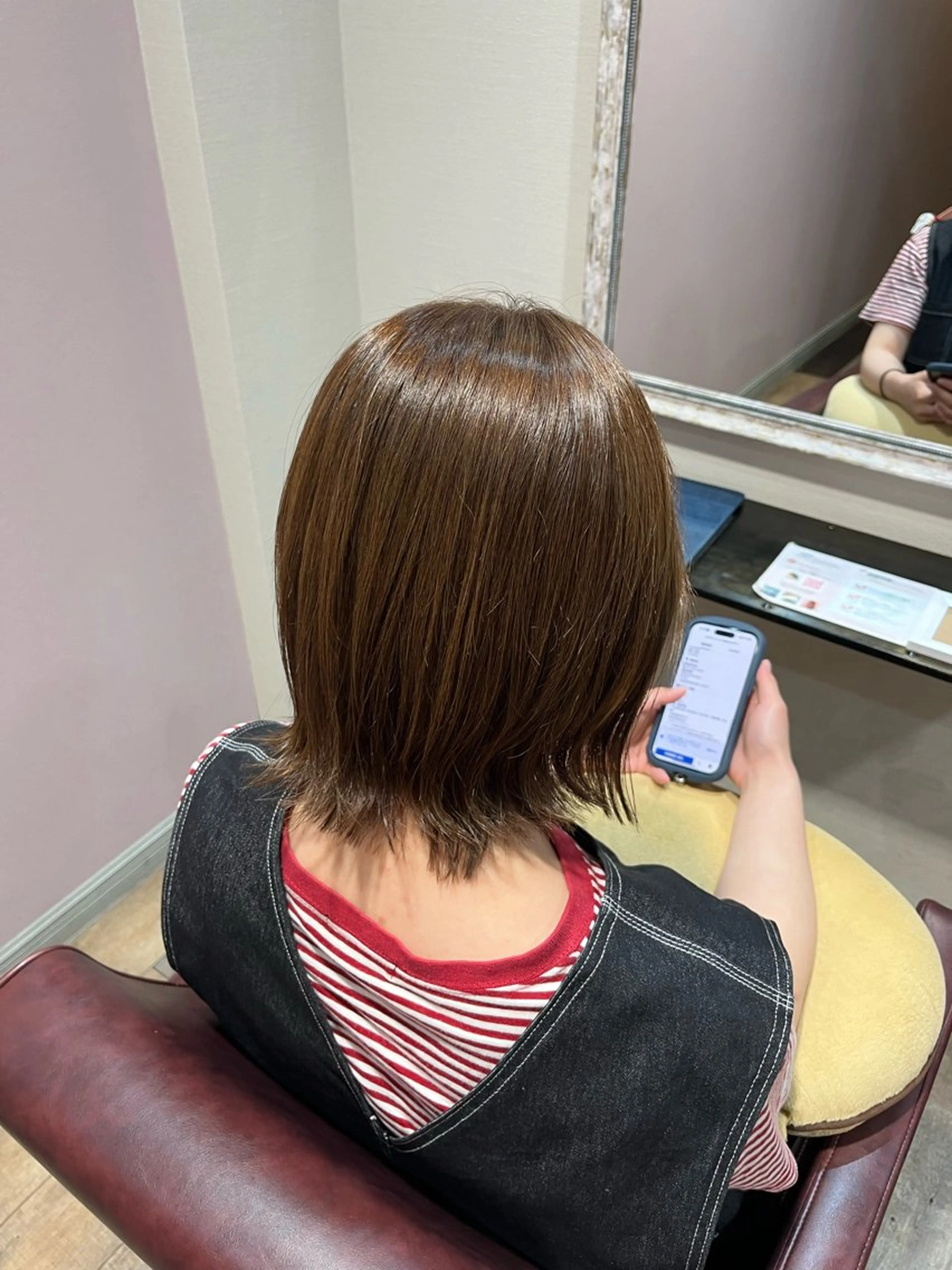 ショート カラー 透明感カラー グレージュ オリーブグレージュ オリーブグレー ボブ 顔まわり/オフィス カラー/青栁優🔆のヘアスタイル