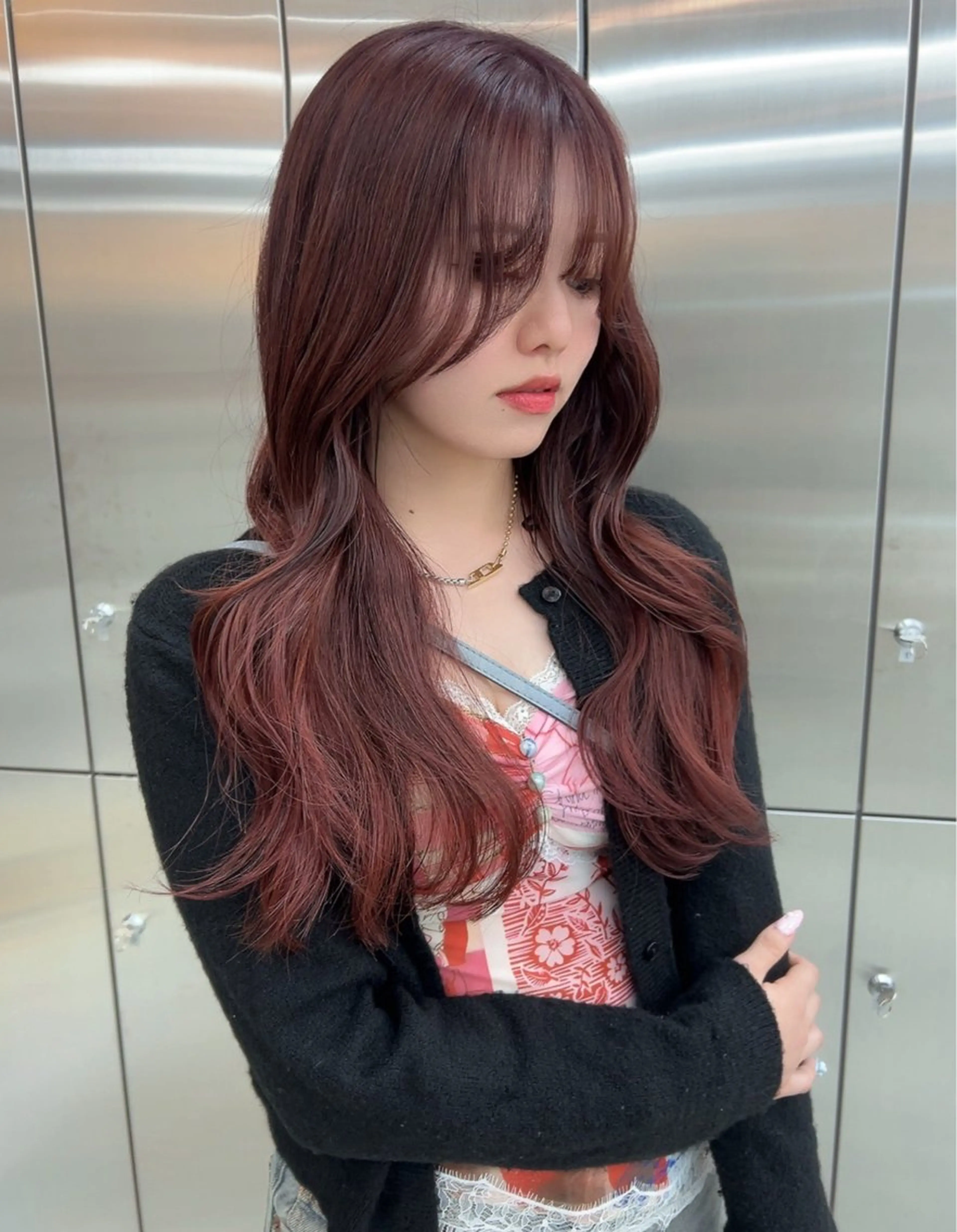 ロング ヘアカラー トリートメント YUIMARL asumiのヘアスタイル