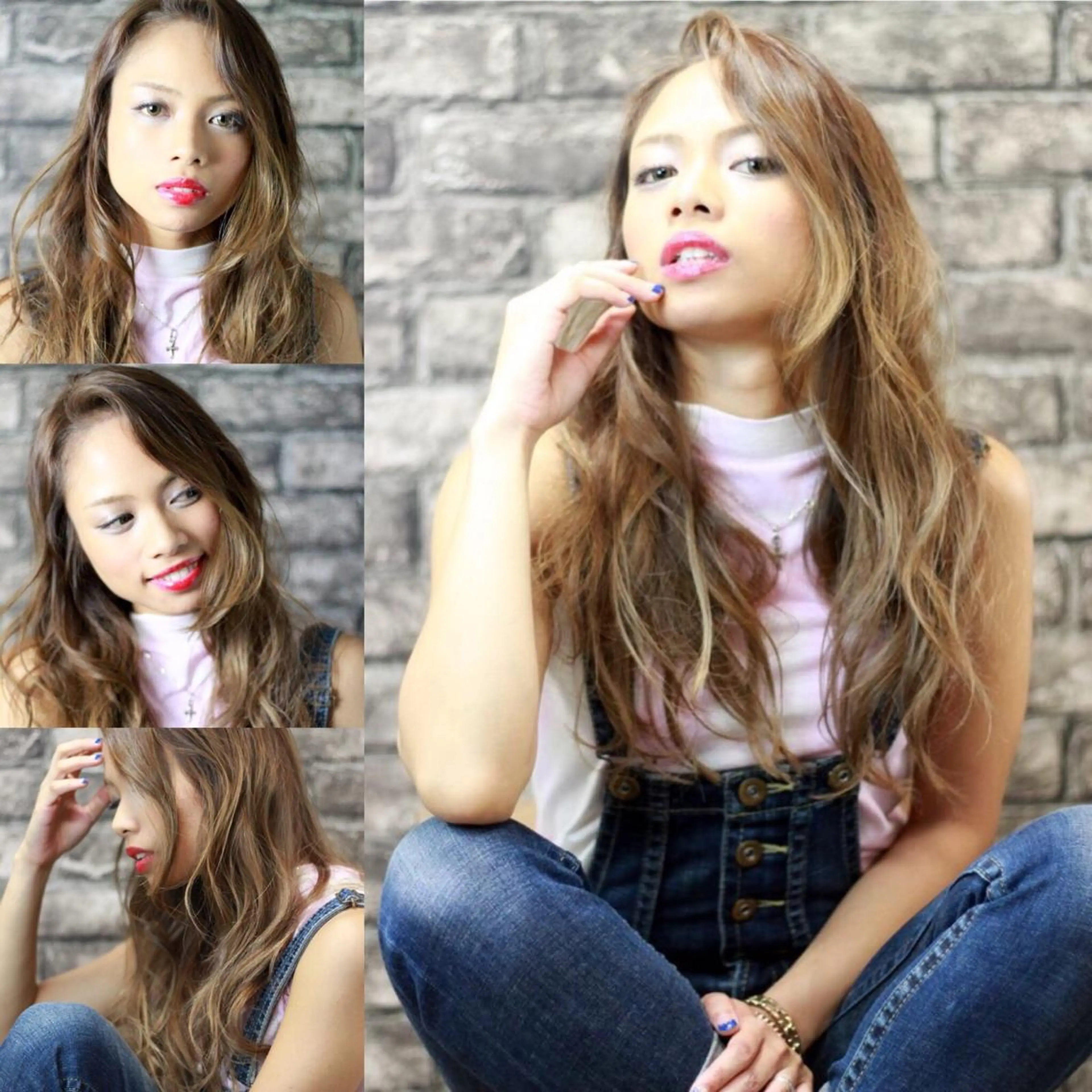 ロング ヘアカラー トリートメント 柴田 陽平のヘアスタイル