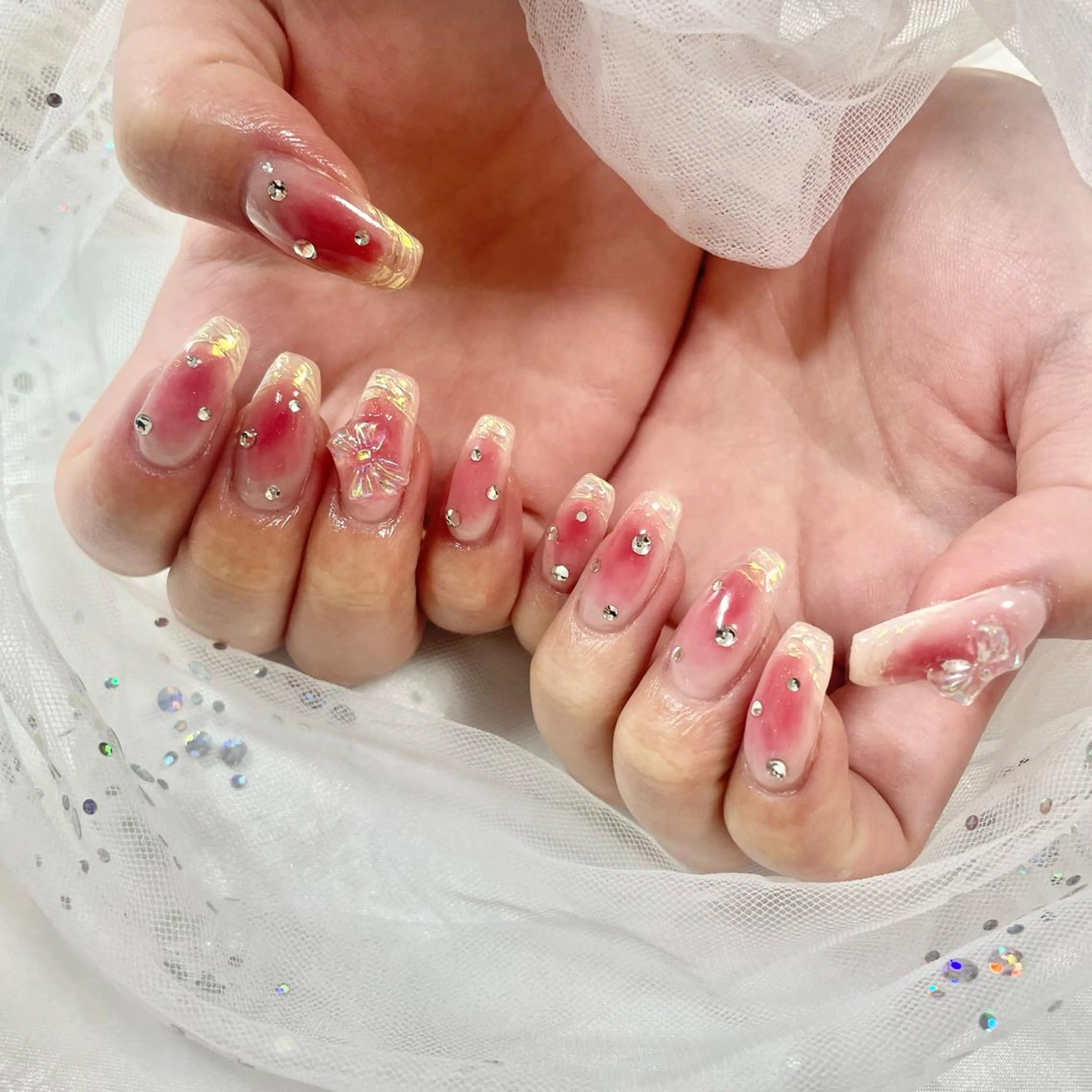 ネイル チークネイル フレンチネイル ハンドネイル 🎀AYAKO 🎀中韓ネイルのネイルデザイン