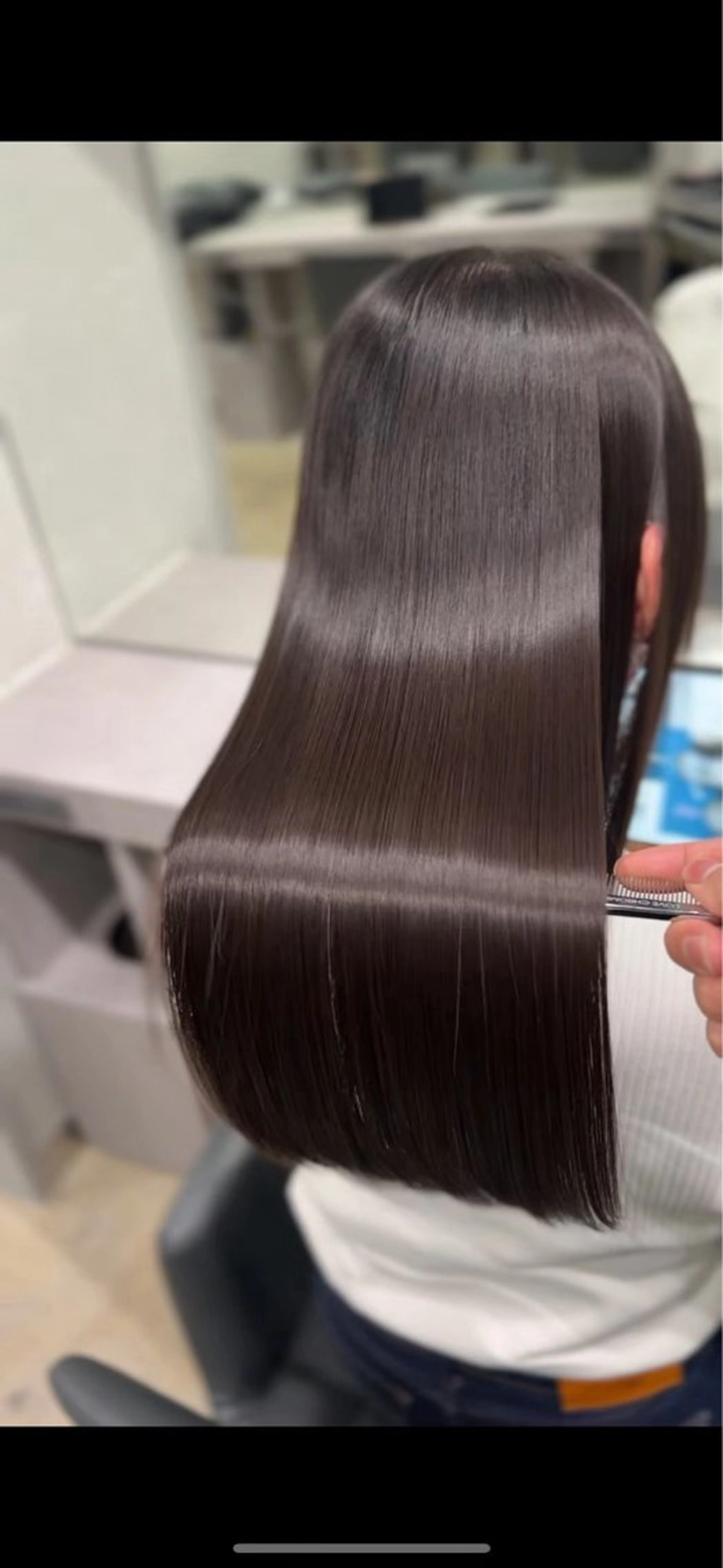 ロング 【ヤバ髪から美髪へ】 縮毛矯正特化アチワのヘアスタイル