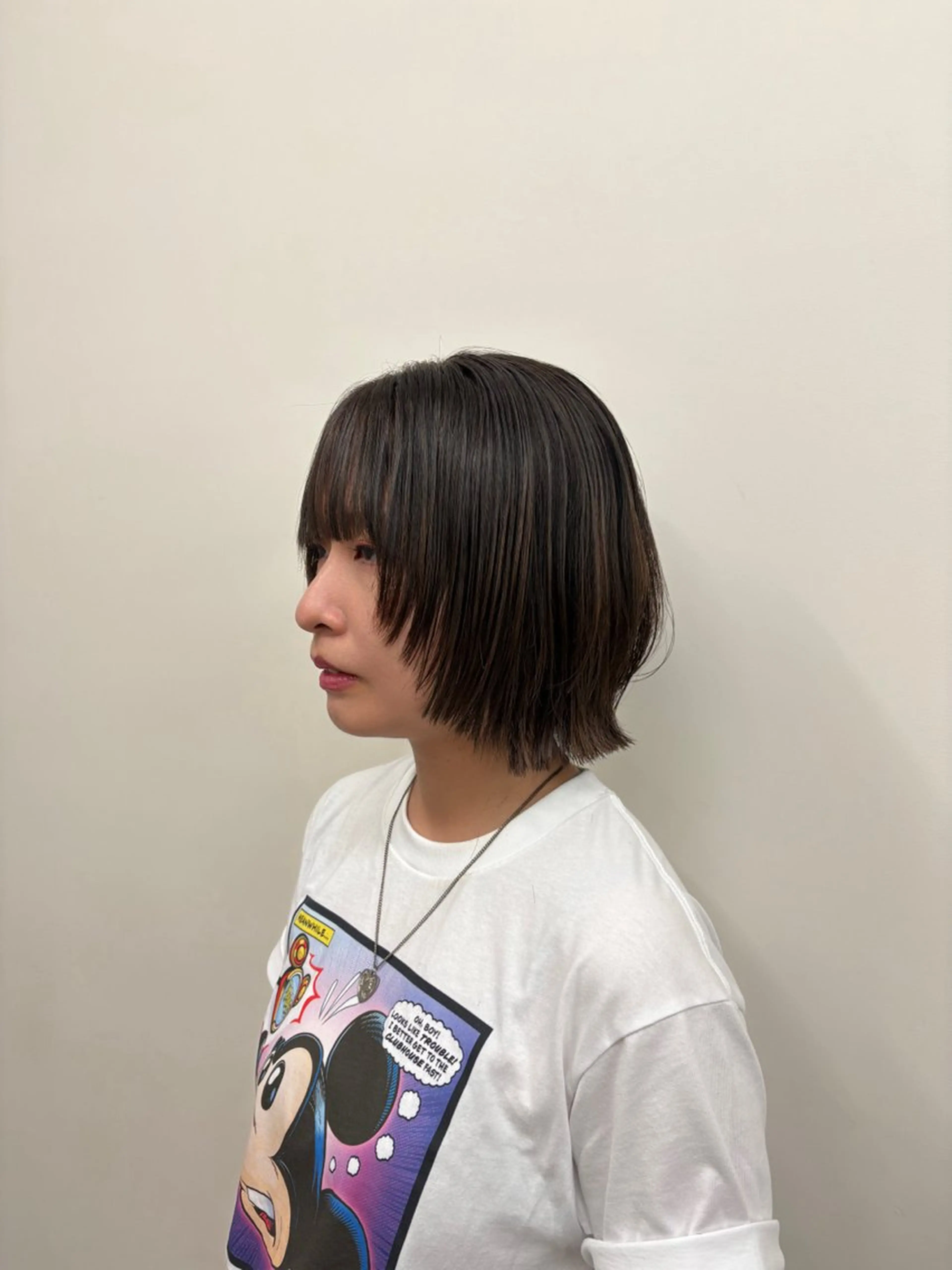 ミディアム ボブレイヤー ボブ 顔周りカット レイヤーカット Koya ショート/ボブのヘアスタイル