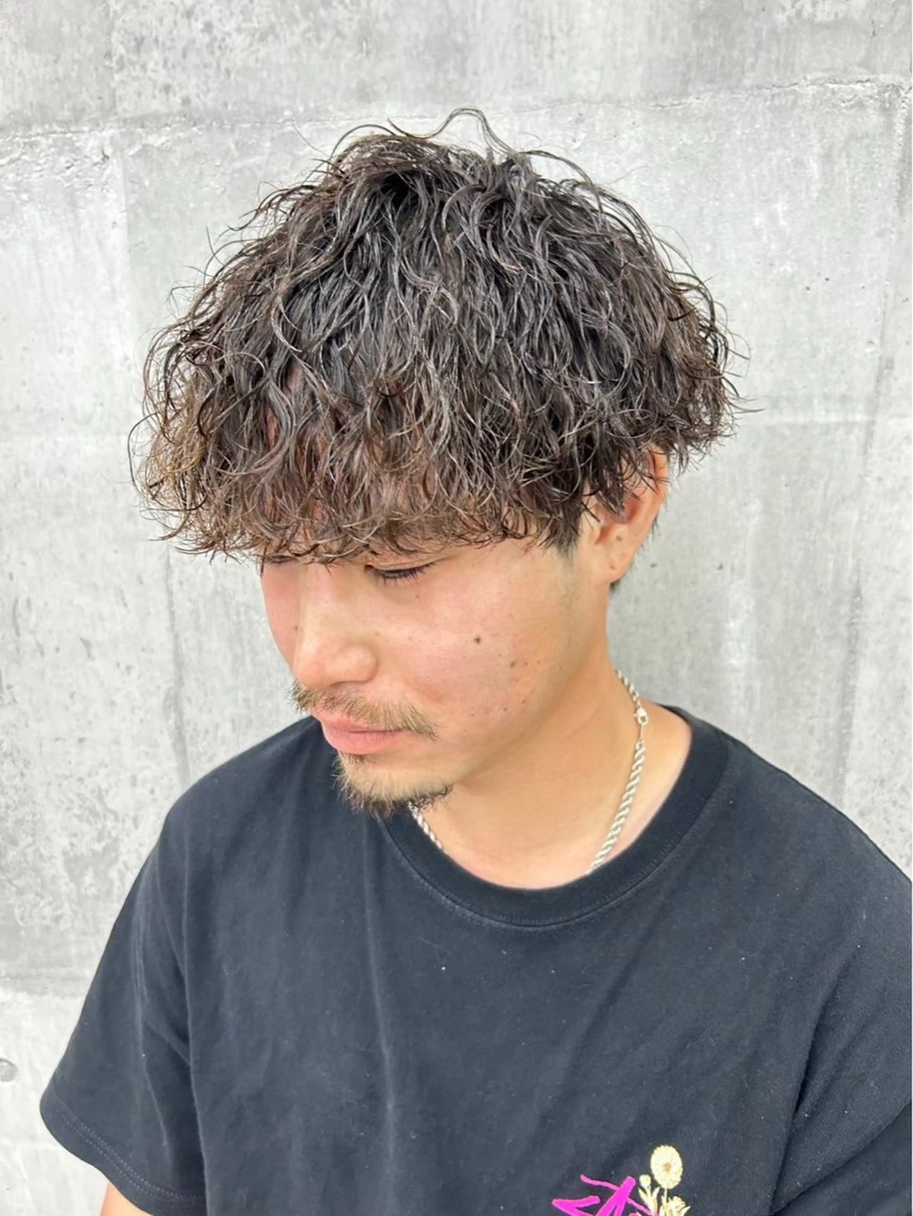ショート パーマ 長谷川 啓吾のヘアスタイル