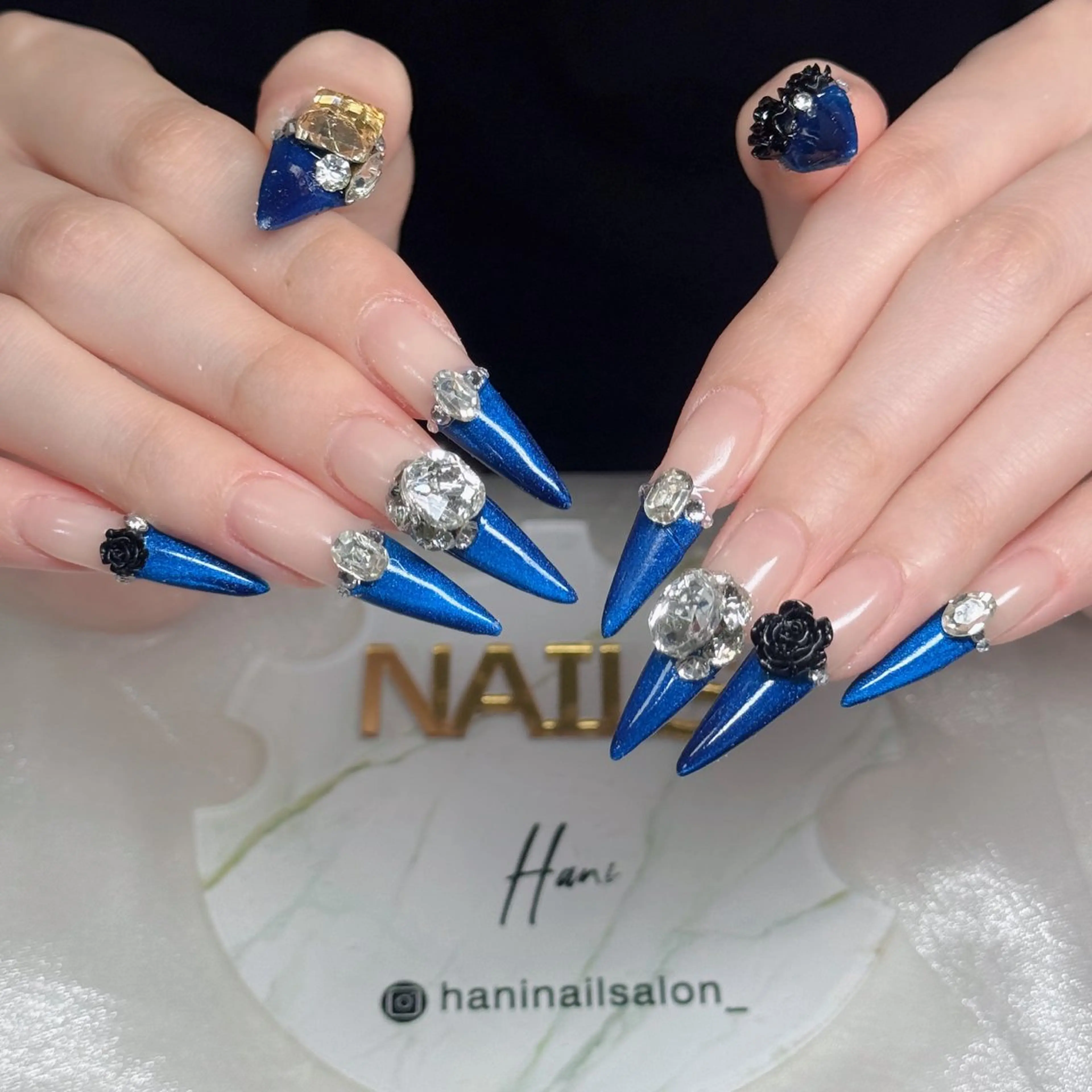 ネイル フットネイル フレンチネイル グラデーション 韓国ネイル ロングネイル ハンドネイル Hani Nail Salonのネイルデザイン