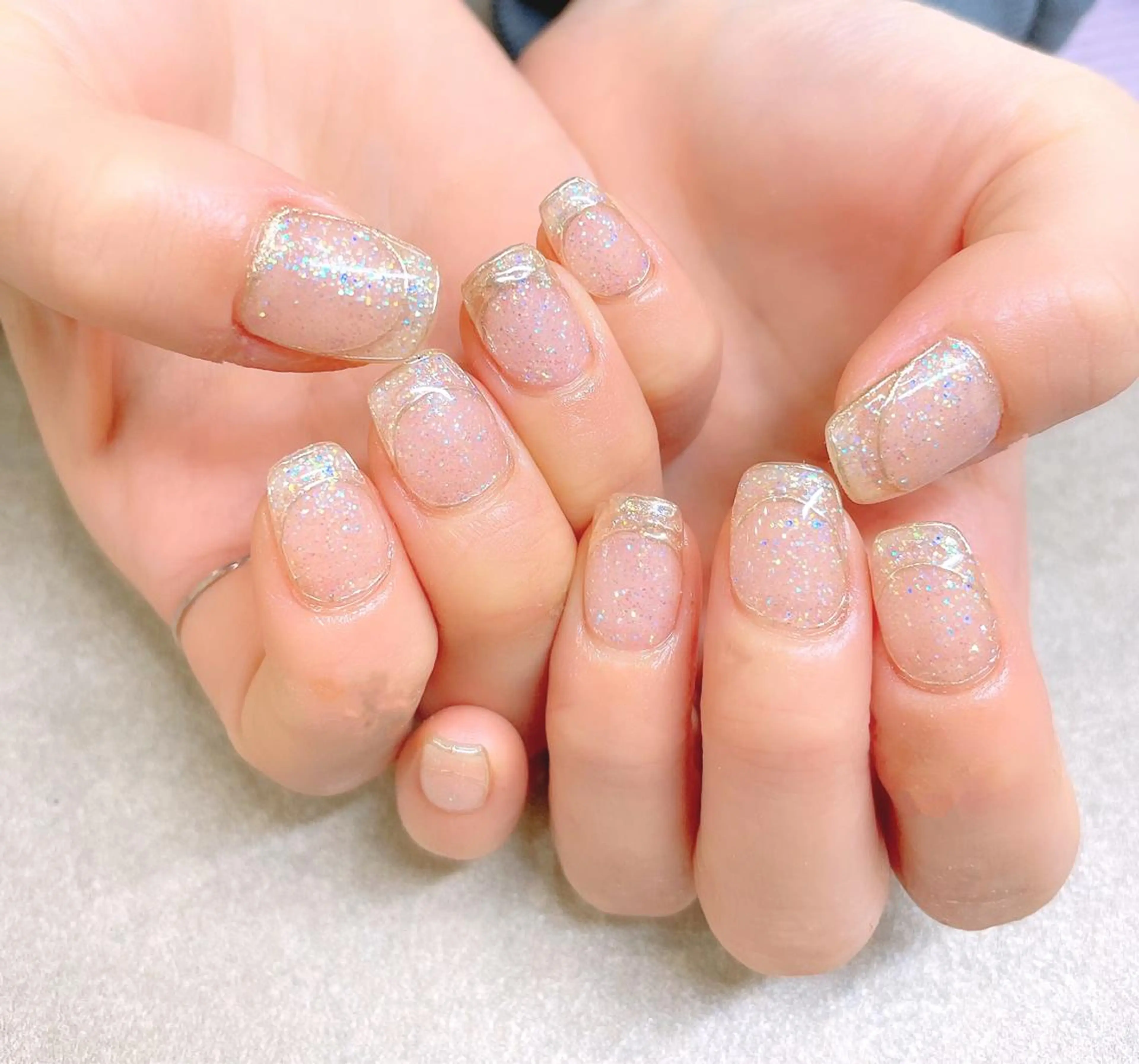 ネイル フレンチネイル prizeIris 東のネイルデザイン