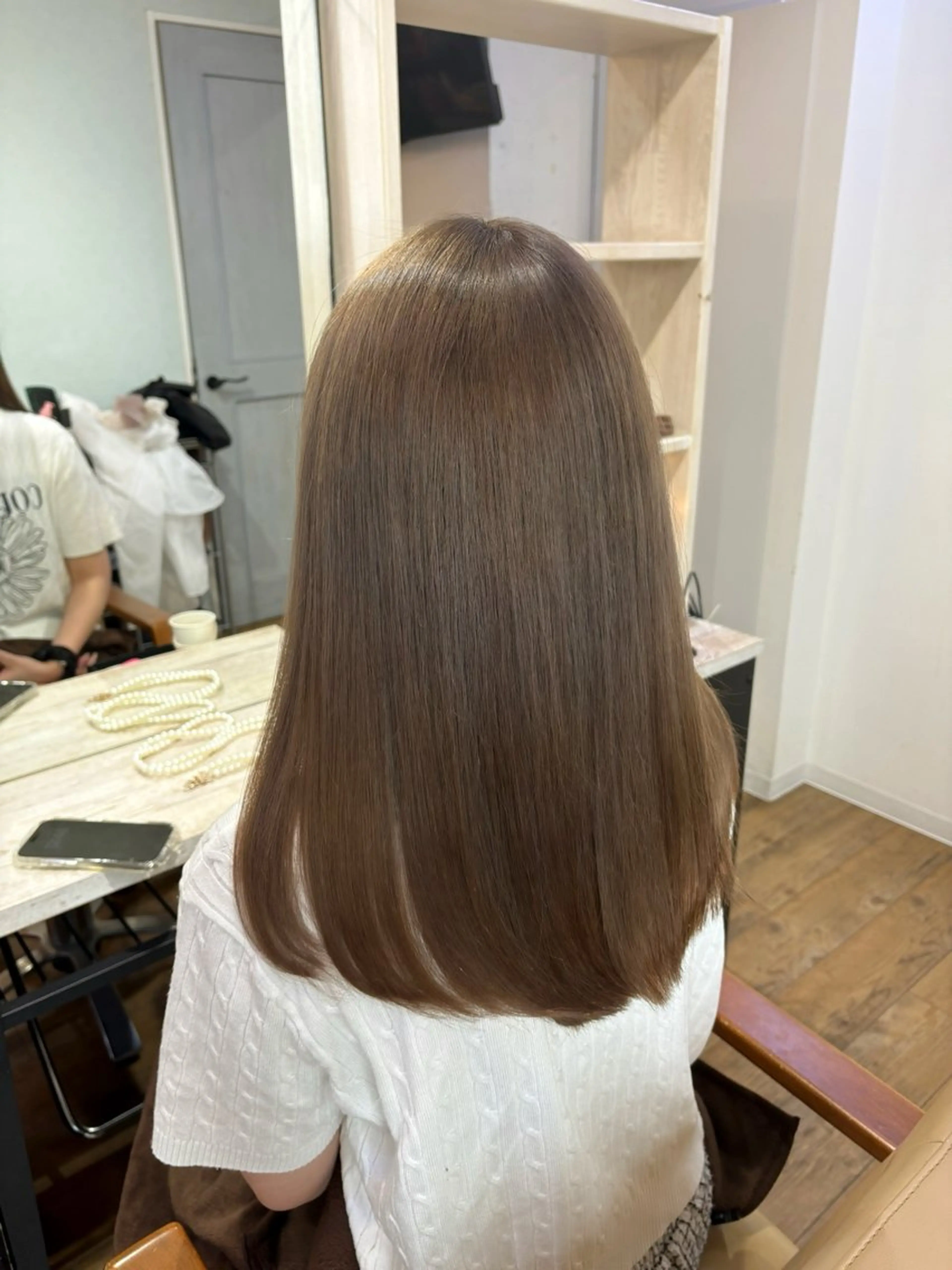 ロング カット ヘアカラー トリートメント Lapis所属・韓国レイヤーカット/ AIRIのヘアスタイル